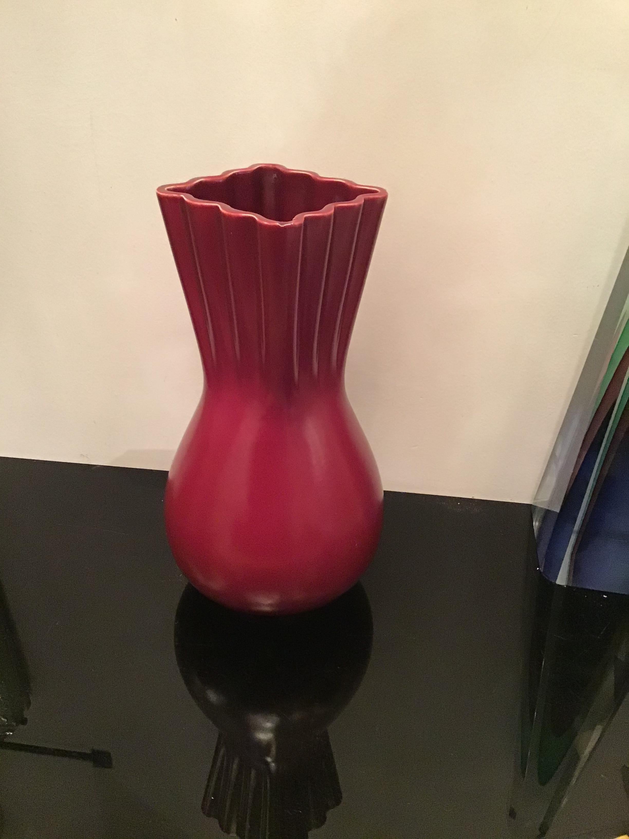 Other Richard Ginori “Giovanni Gariboldi “ Vase Ceramic, 1950, Italy  For Sale