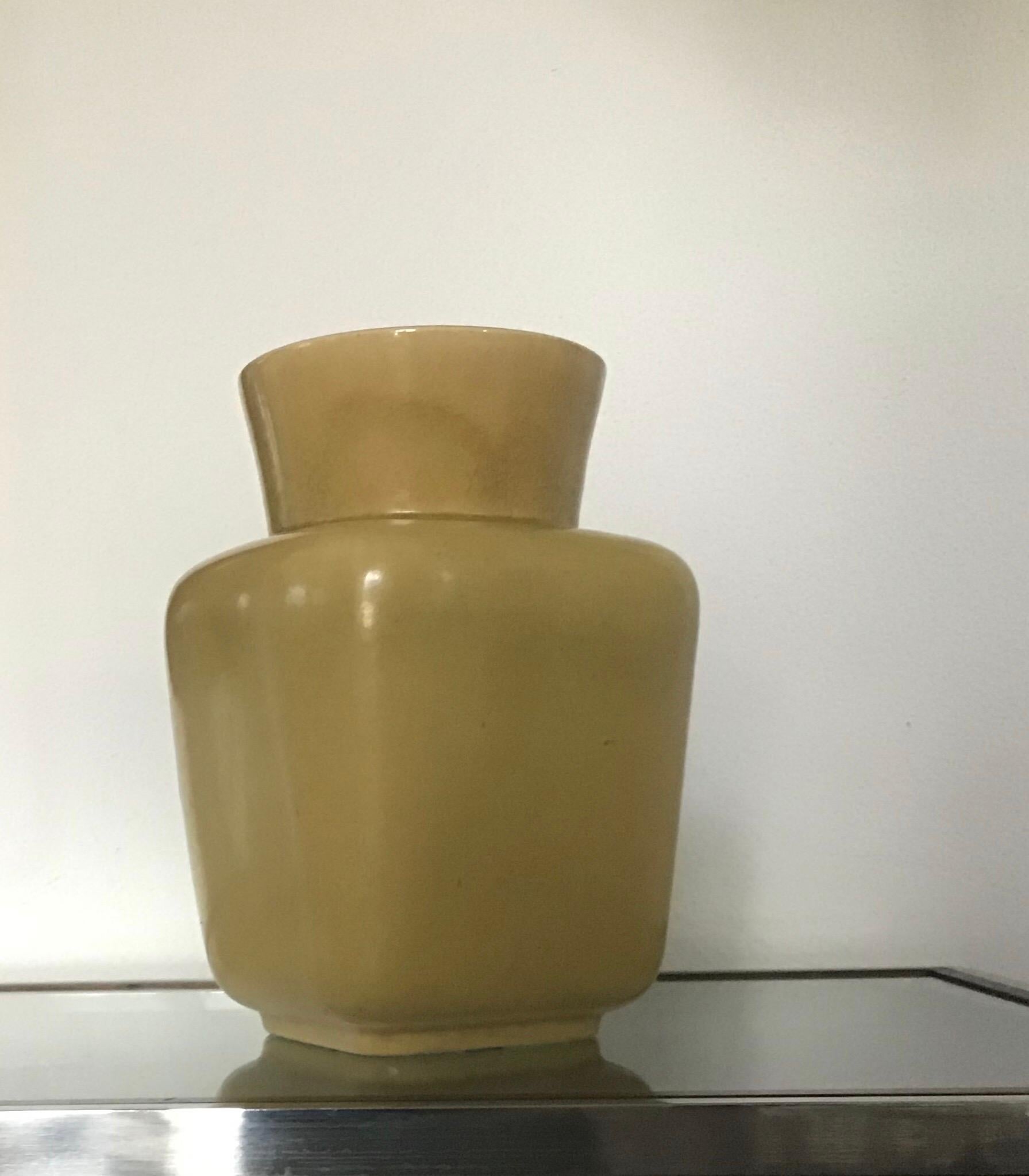 Italian Richard Ginori Giovanni Gariboldi Vase Ceramic, 1950, Italy For Sale