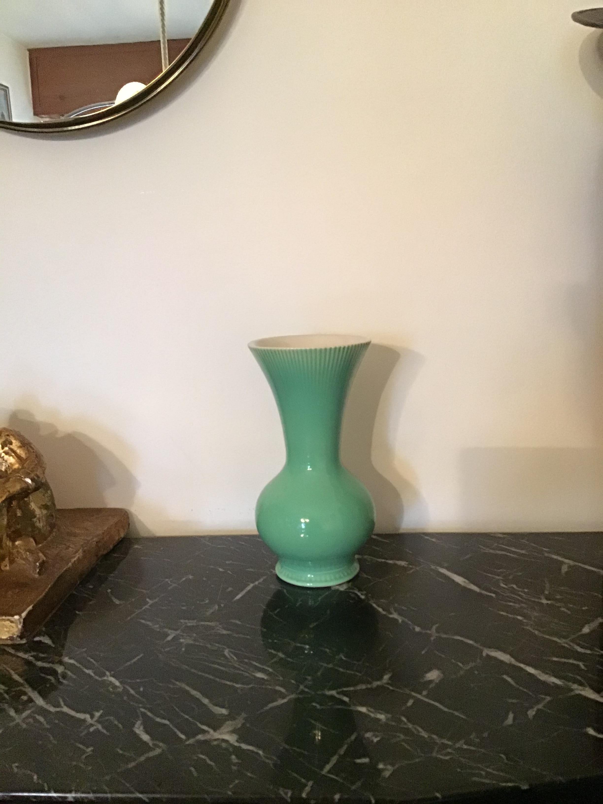 Richard Ginori Giovanni Gariboldi Vase Keramik, 1950, Italien im Zustand „Hervorragend“ im Angebot in Milano, IT