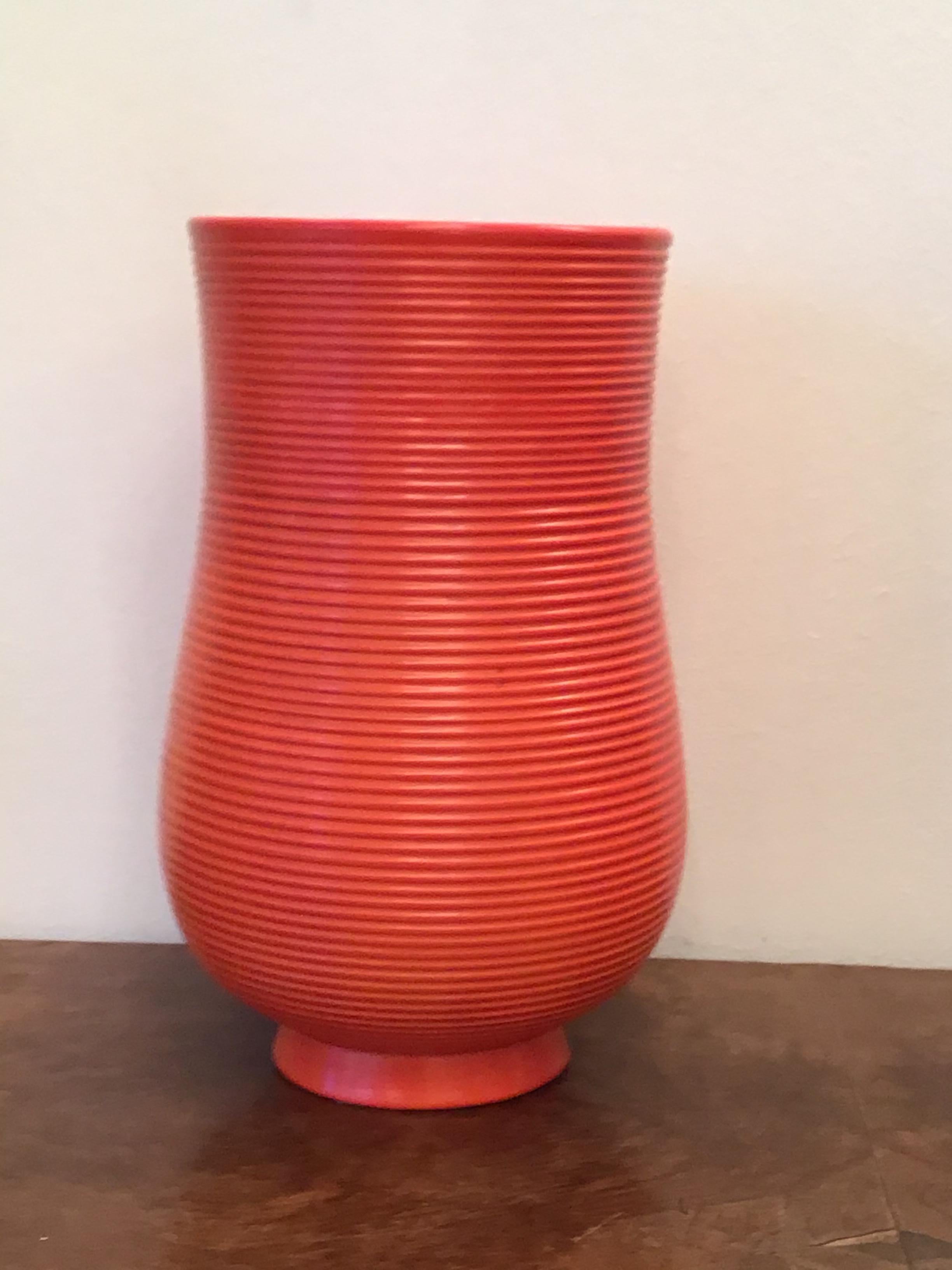 Italian Richard Ginori Giovanni Gariboldi Vase Ceramic, 1950, Italy