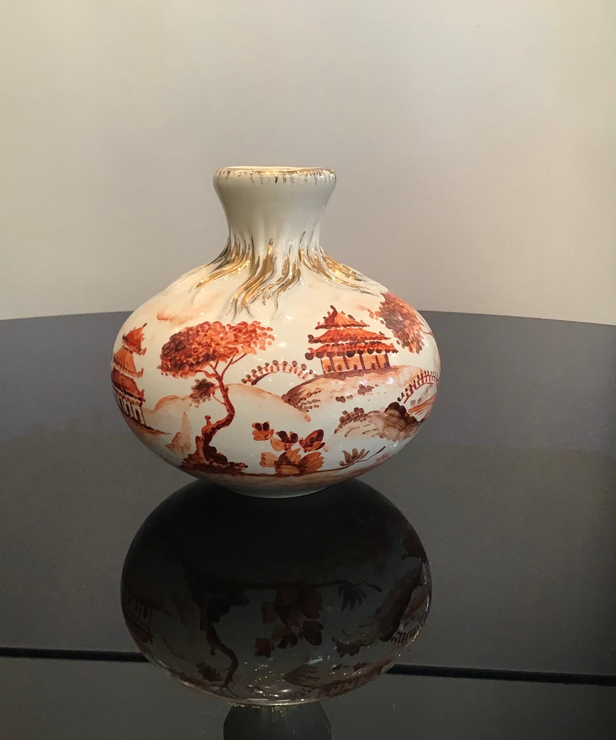 italien Vase céramique Richard Ginori Giovanni Gariboldi, 1950, Italie en vente