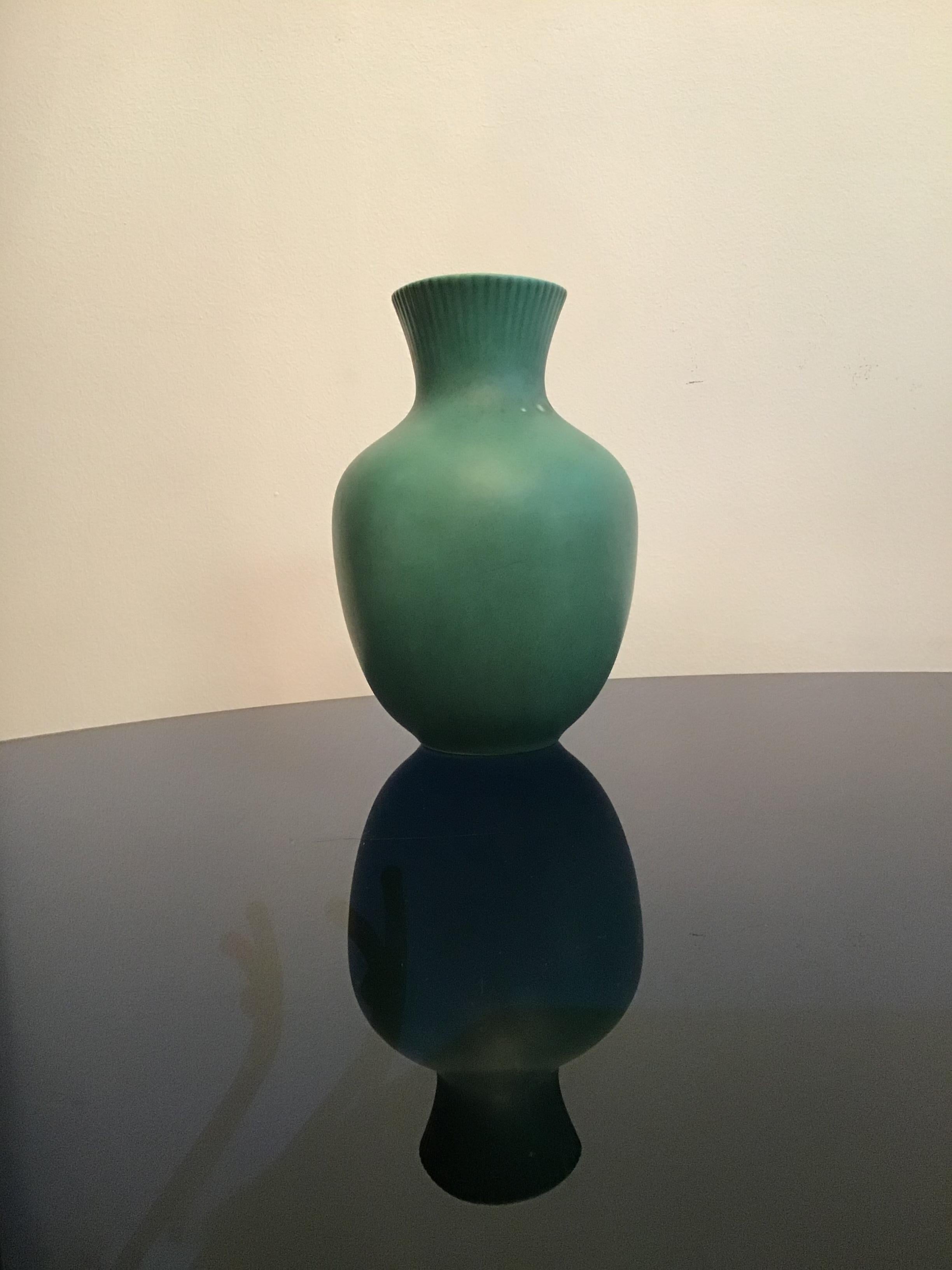Italian Richard Ginori “Giovanni Gariboldi “Vase Ceramic, 1950, Italy For Sale