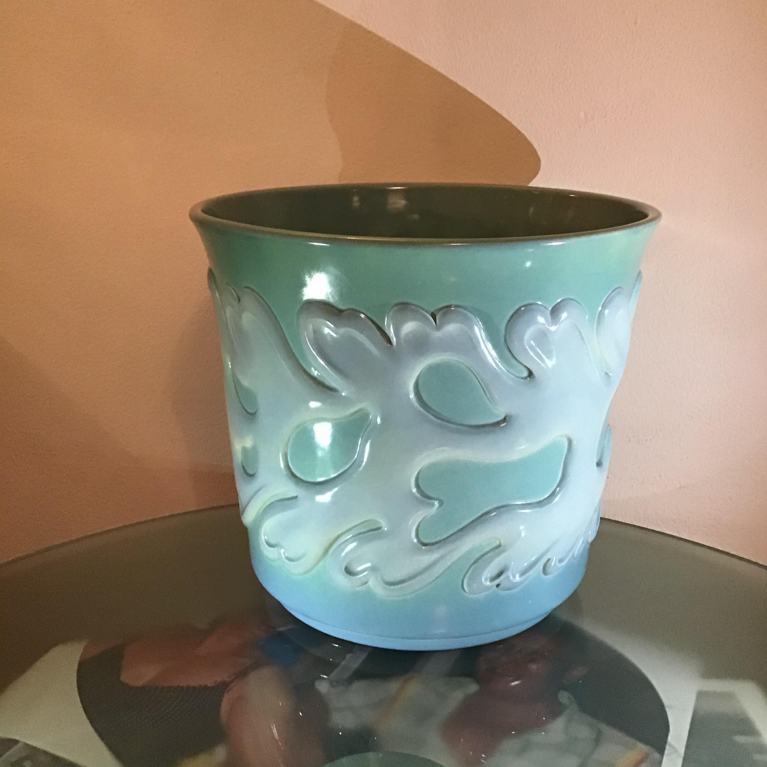 Vase aus Keramik von Richard Ginori Giovanni Gariboldi, 1950, Italien  im Zustand „Hervorragend“ im Angebot in Milano, IT