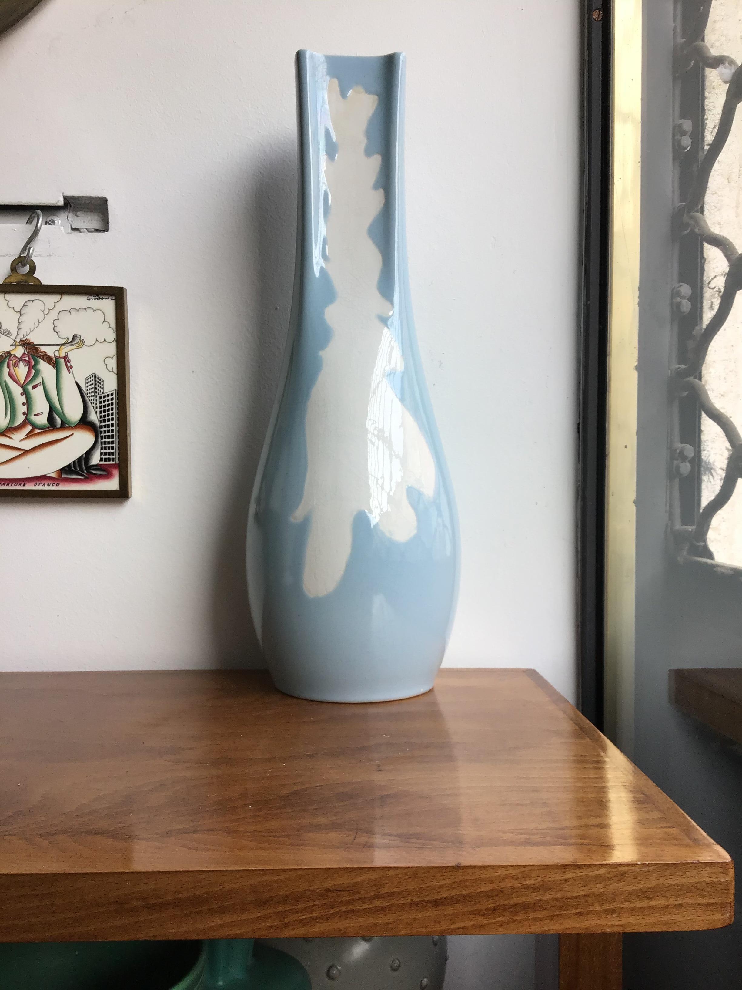 Richard Ginori Giovanni Gariboldi Vase Ceramic, 1950, Italy In Excellent Condition For Sale In Milano, IT