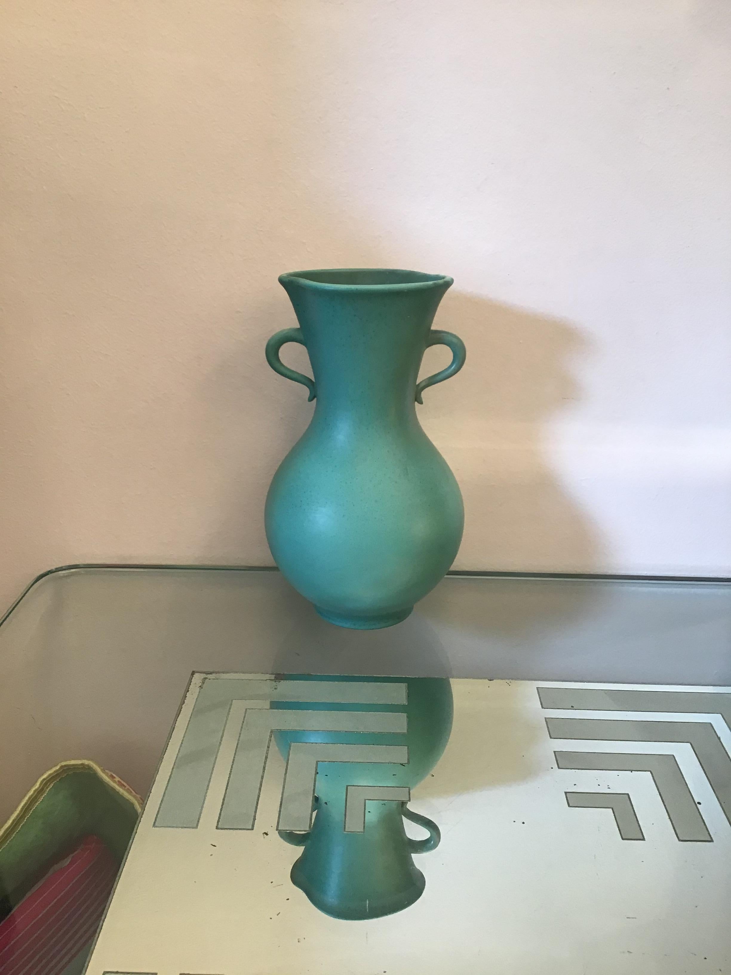 Vase en céramique Richard Ginori Giovanni Gariboldi, 1950, Italie  Excellent état - En vente à Milano, IT