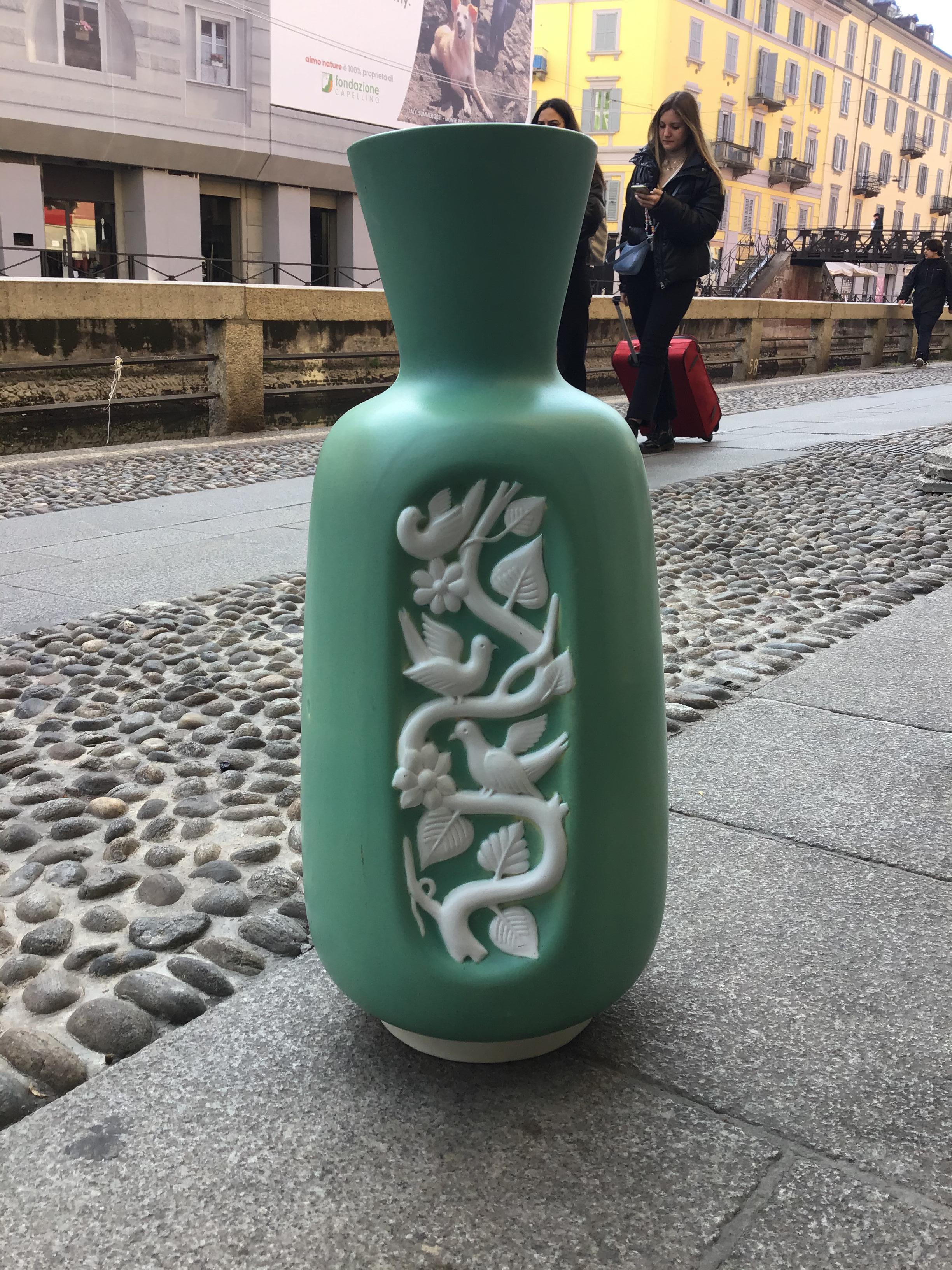 Richard Ginori Giovanni Gariboldi Vase Ceramic, 1938Italy In Excellent Condition For Sale In Milano, IT