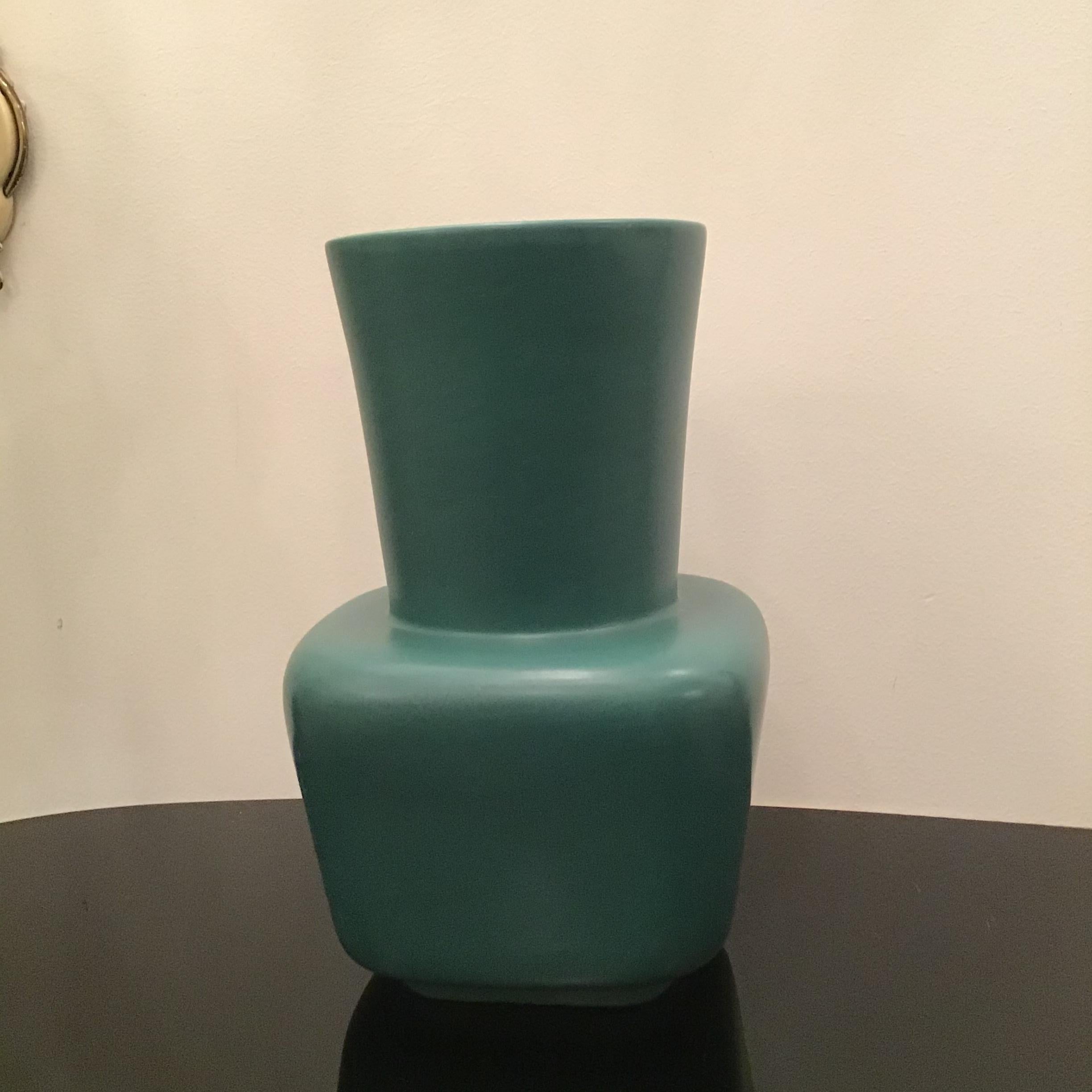Richard Ginori “Giovanni Gariboldi “ Vase Ceramic 1950 Italy In Excellent Condition For Sale In Milano, IT