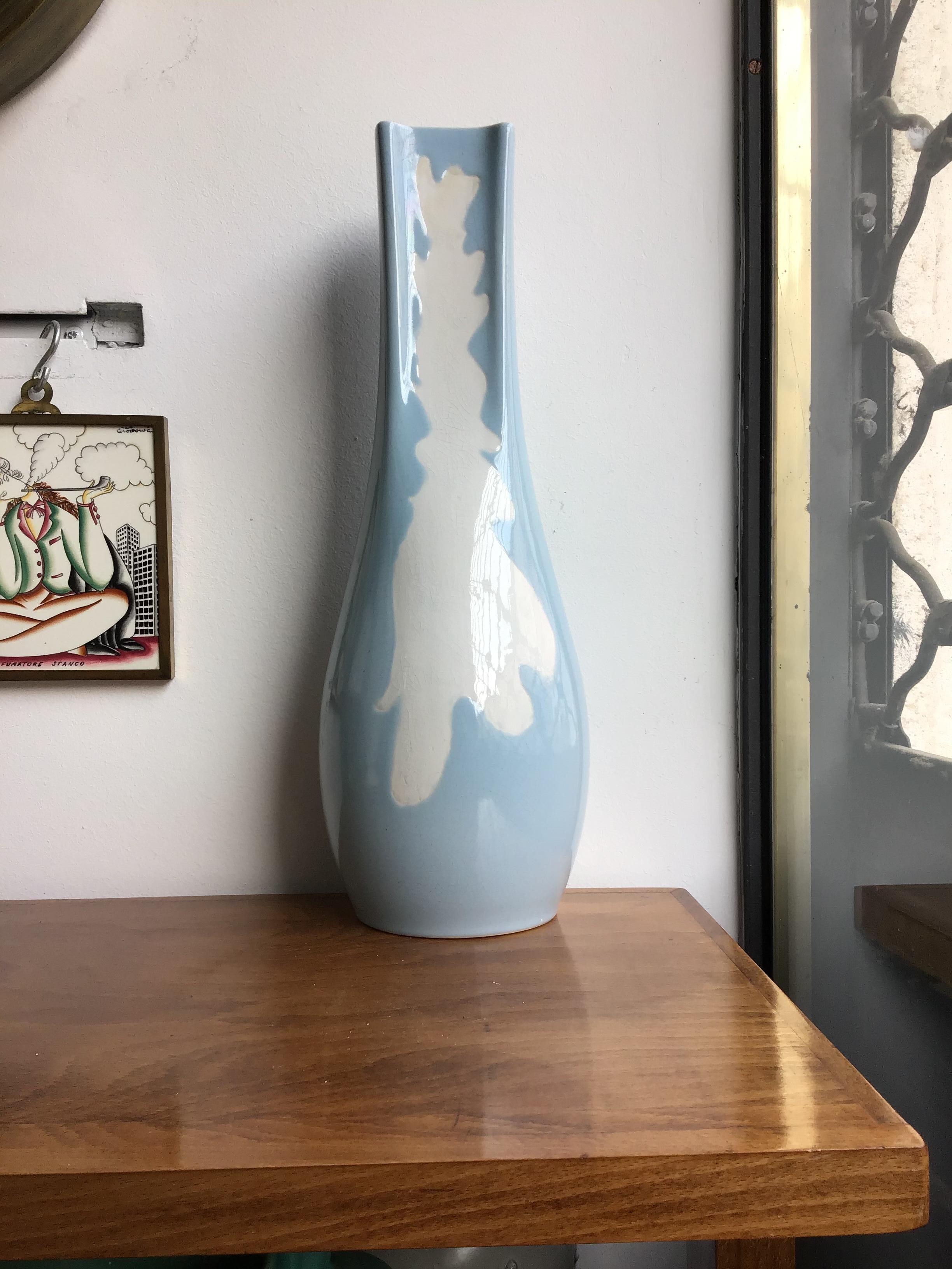 Mid-20th Century Richard Ginori Giovanni Gariboldi Vase Ceramic, 1950, Italy For Sale