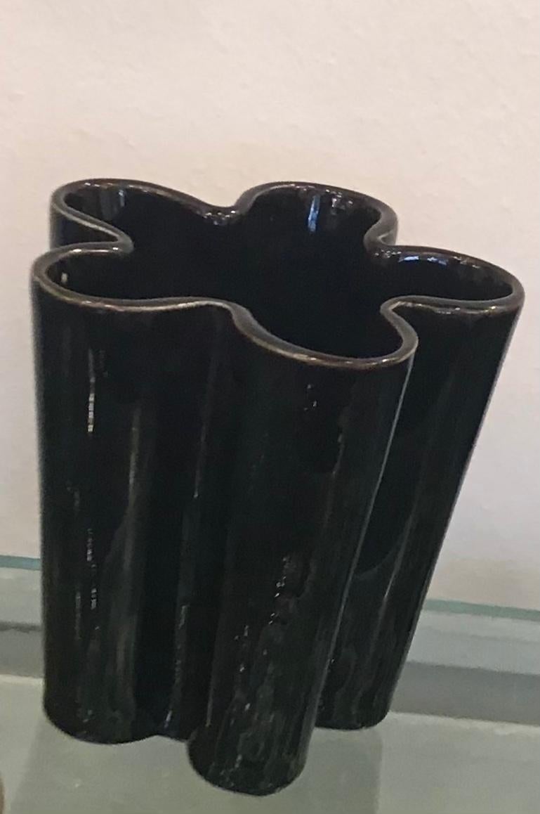 Milieu du XXe siècle Vase en céramique Richard Ginori Giovanni Gariboldi, 1950, Italie en vente