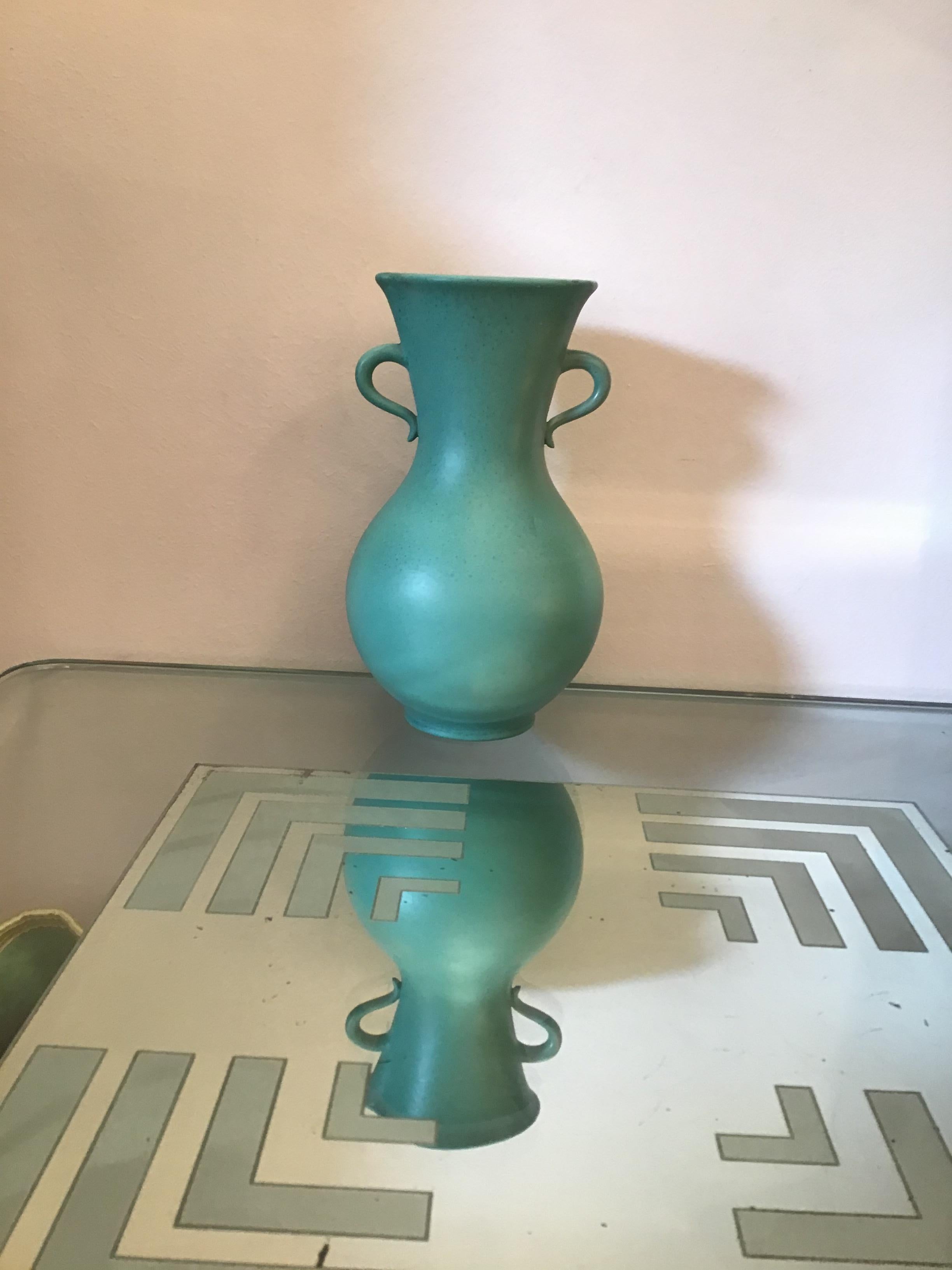 Milieu du XXe siècle Vase en céramique Richard Ginori Giovanni Gariboldi, 1950, Italie  en vente