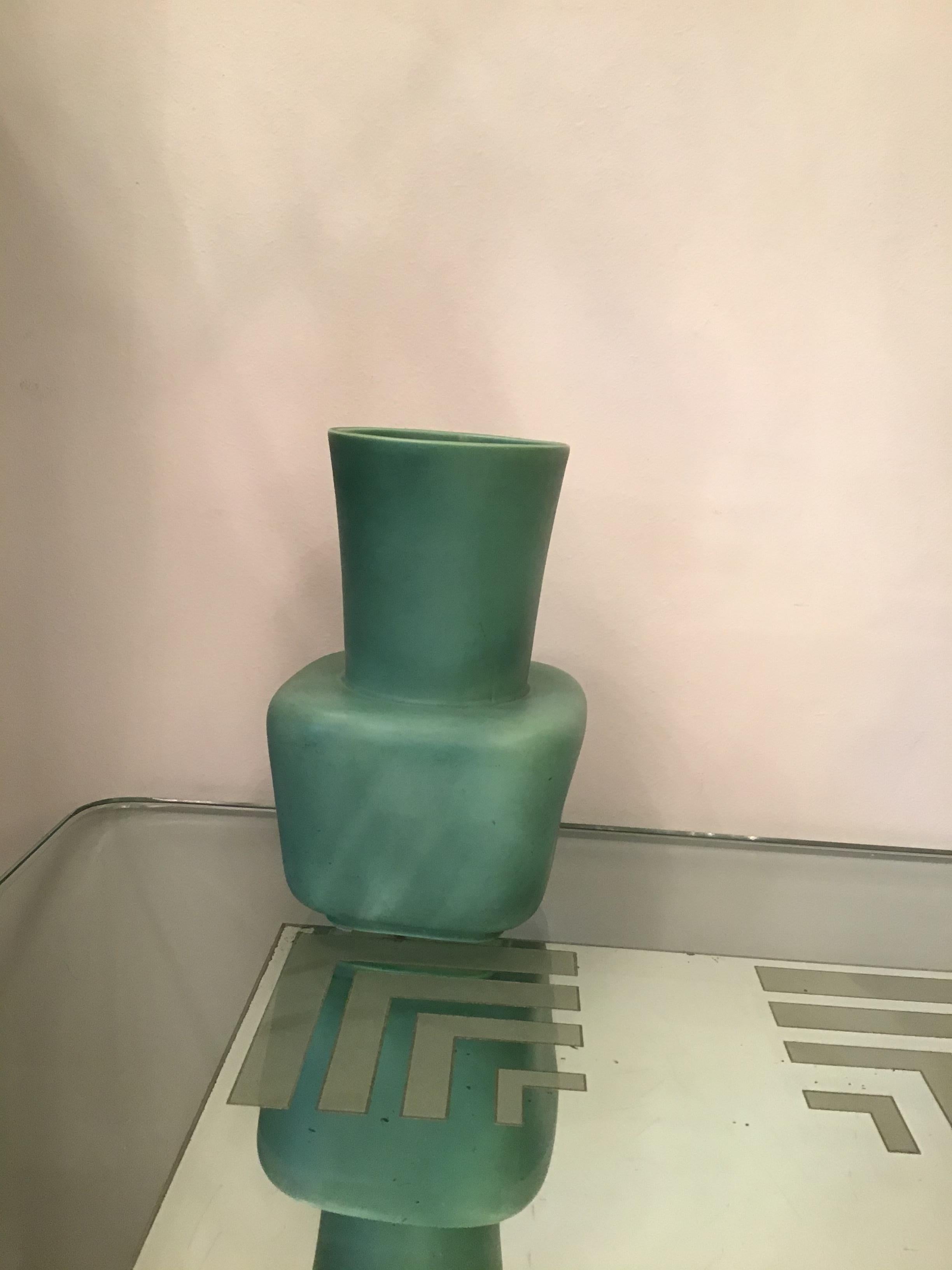 Milieu du XXe siècle Vase en céramique Richard Ginori Giovanni Gariboldi, 1950, Italie en vente