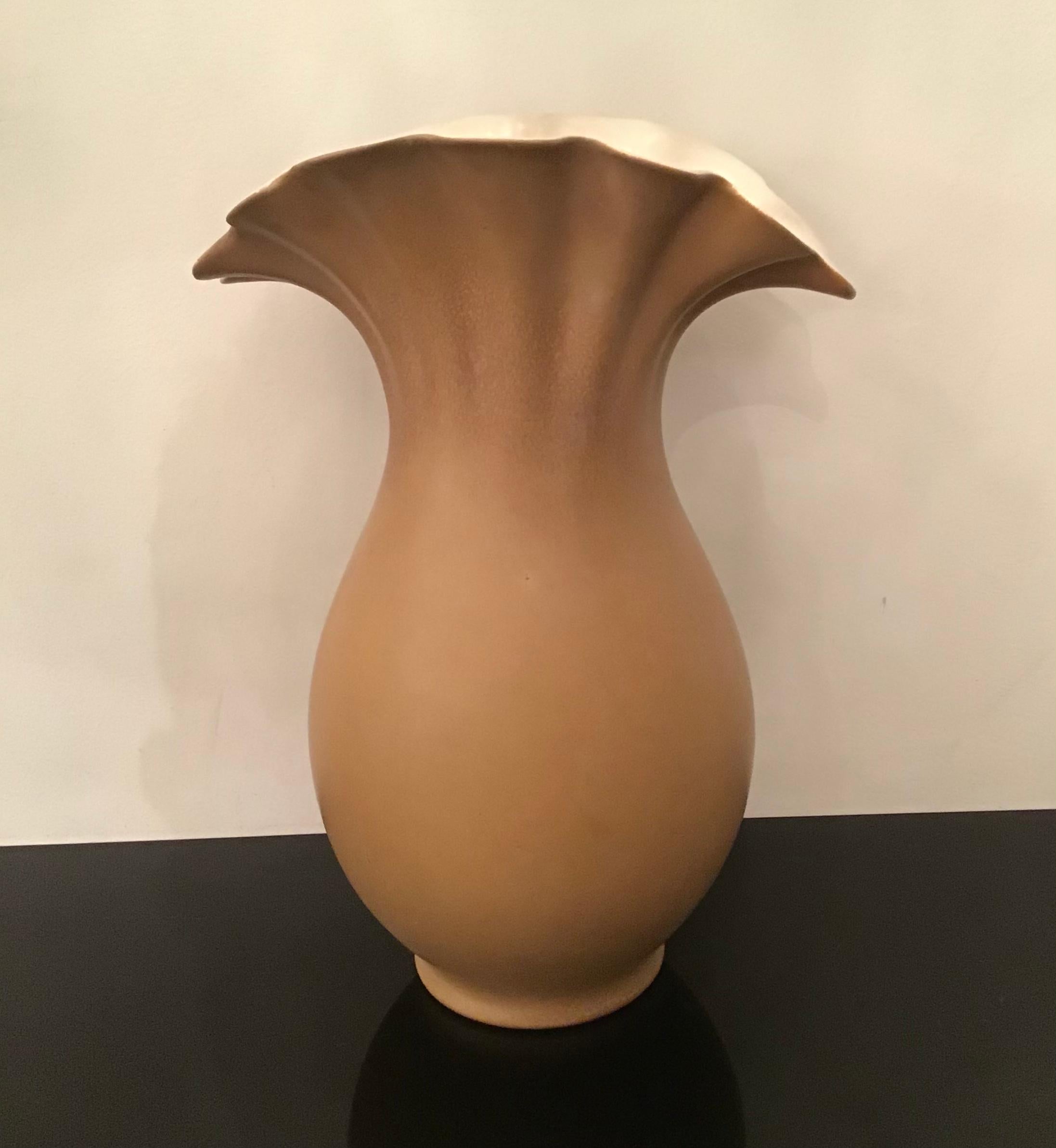 Mid-20th Century Richard Ginori “Giovanni Gariboldi “ Vase Ceramic, 1950, Italy  For Sale