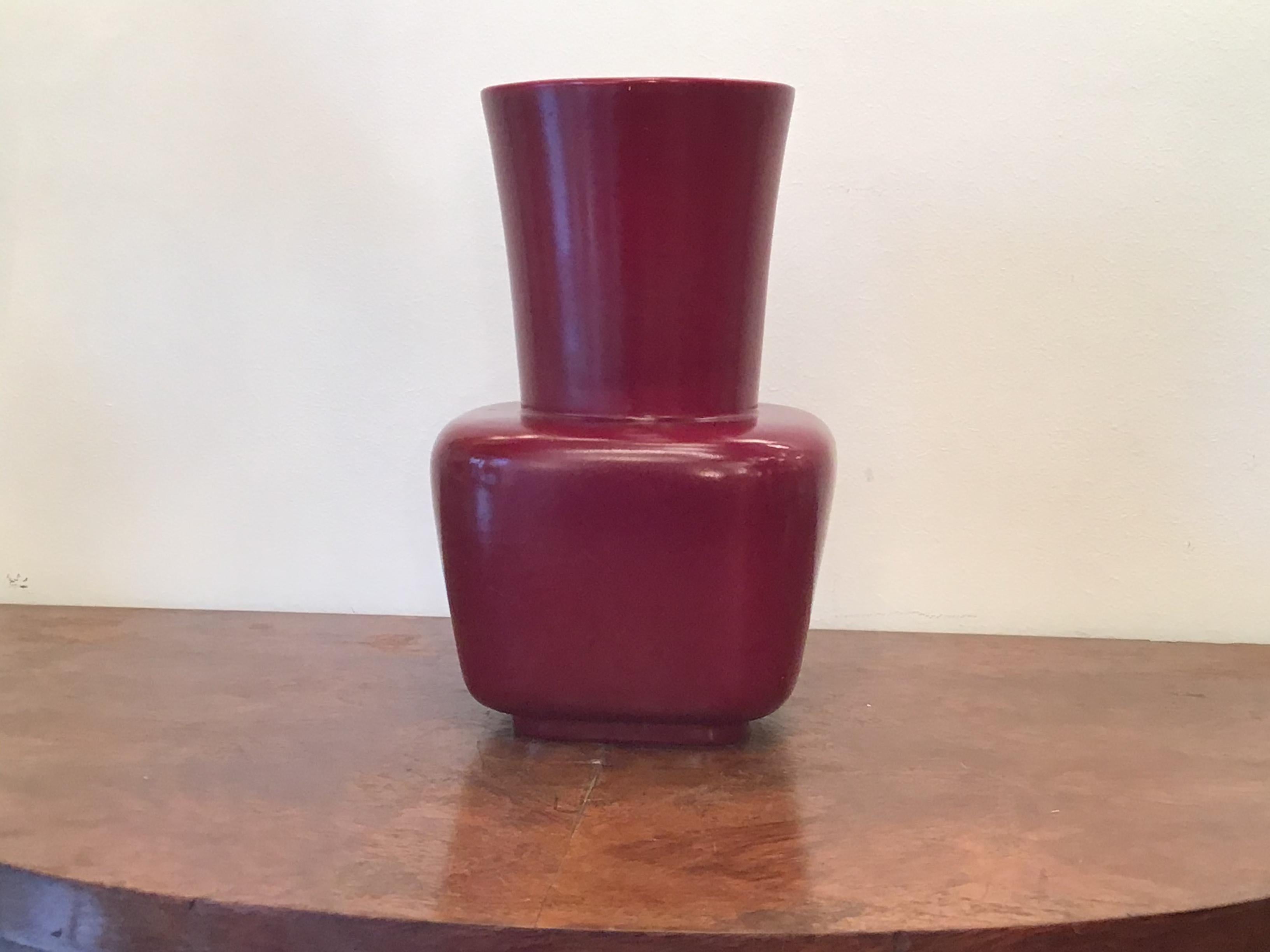 Richard Ginori Giovanni Gariboldi Vase Ceramic, 1950, Italy 1