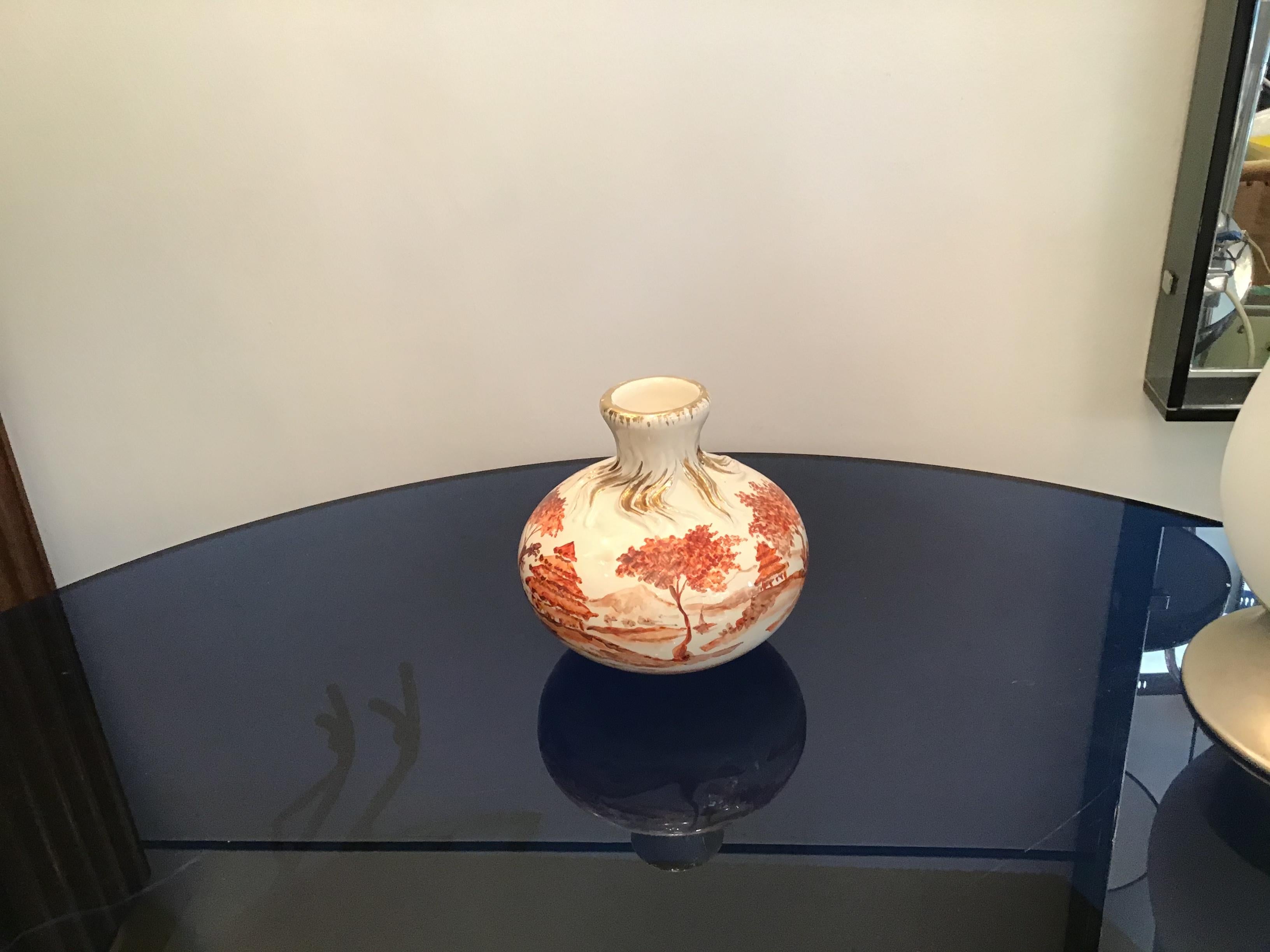 Céramique Vase céramique Richard Ginori Giovanni Gariboldi, 1950, Italie en vente