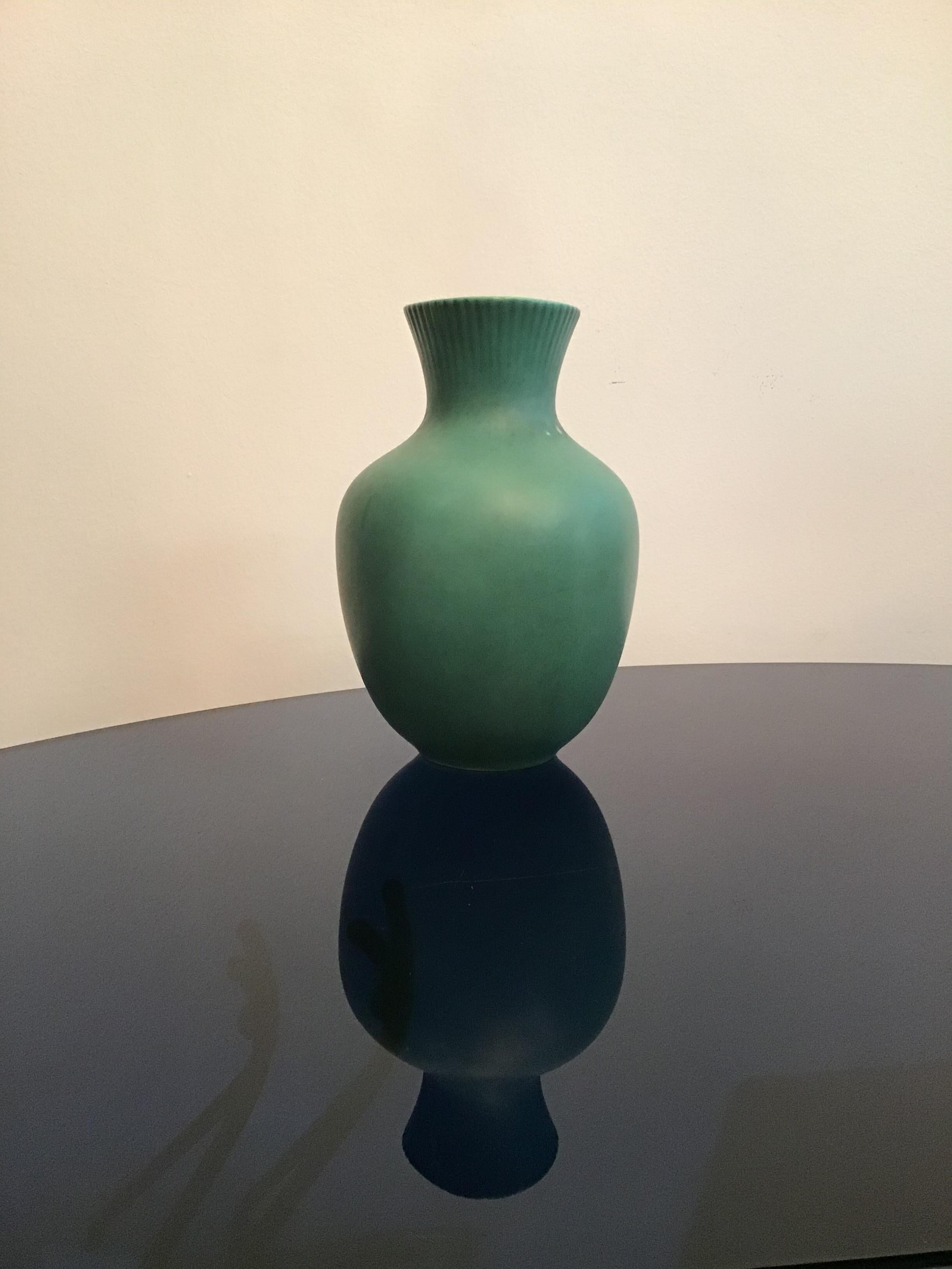Mid-20th Century Richard Ginori “Giovanni Gariboldi “Vase Ceramic, 1950, Italy For Sale
