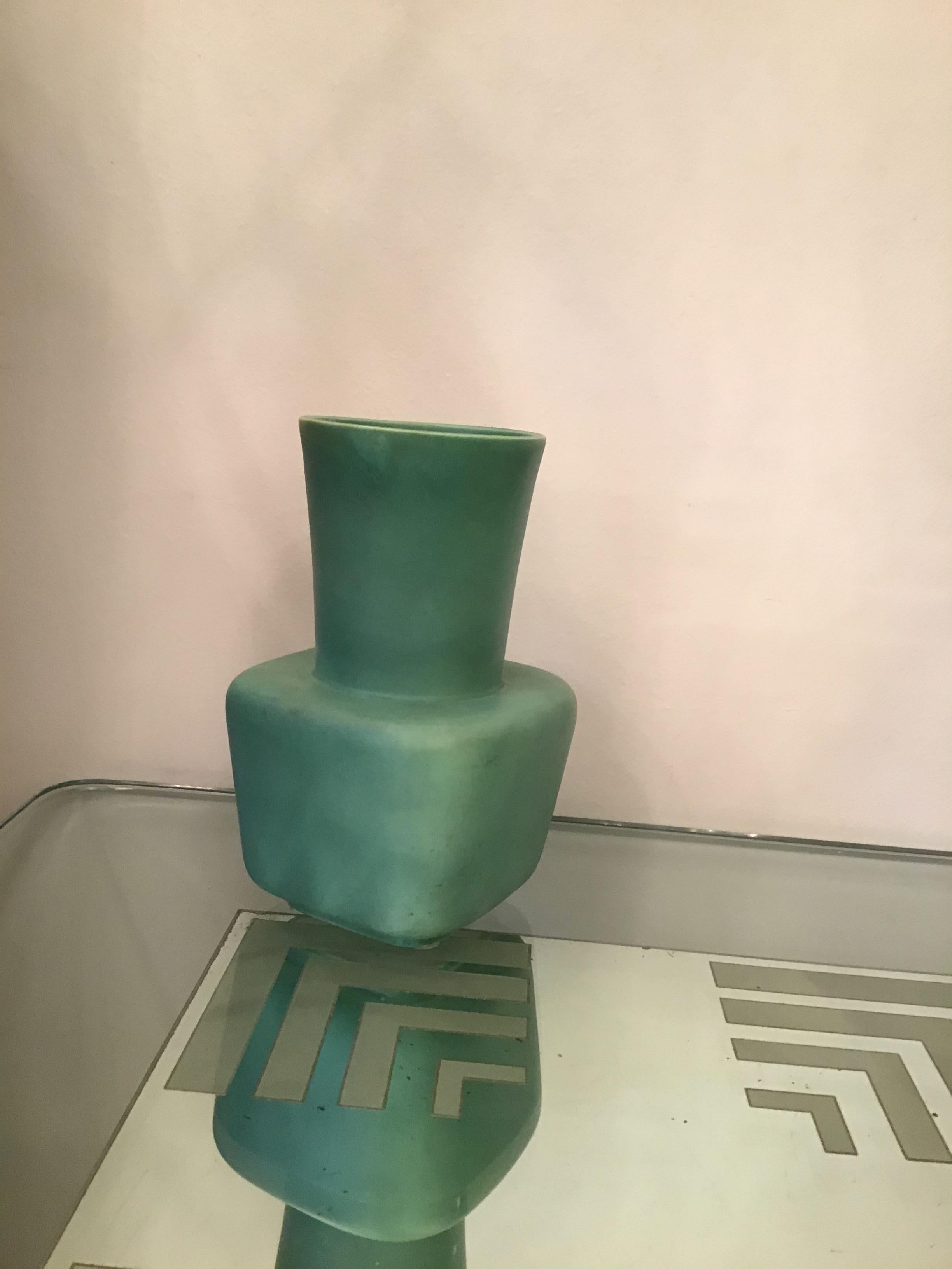 Richard Ginori Giovanni Gariboldi Vase aus Keramik, 1950, Italien im Angebot 1