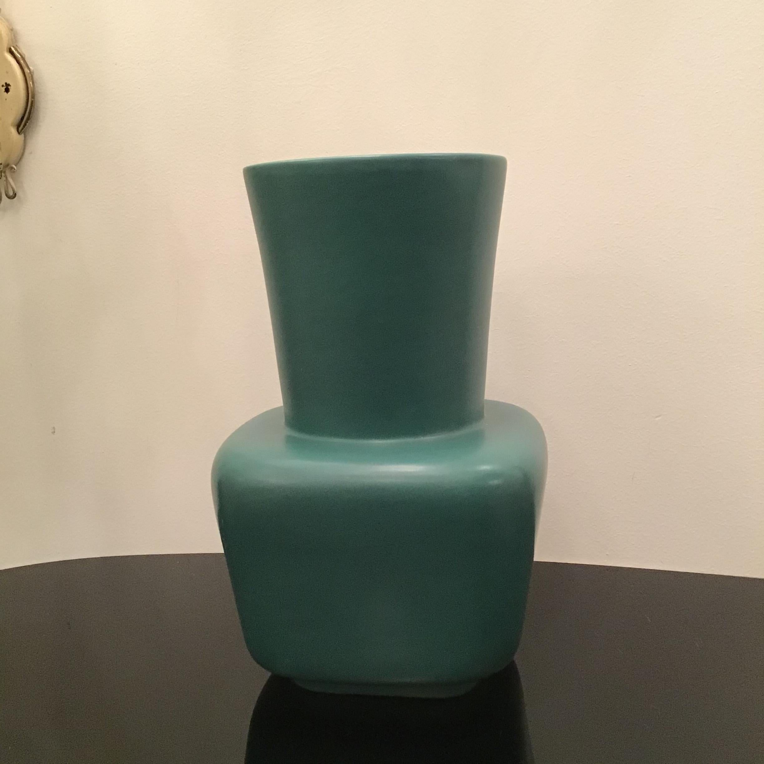 Richard Ginori “Giovanni Gariboldi “ Vase Ceramic 1950 Italy For Sale 1