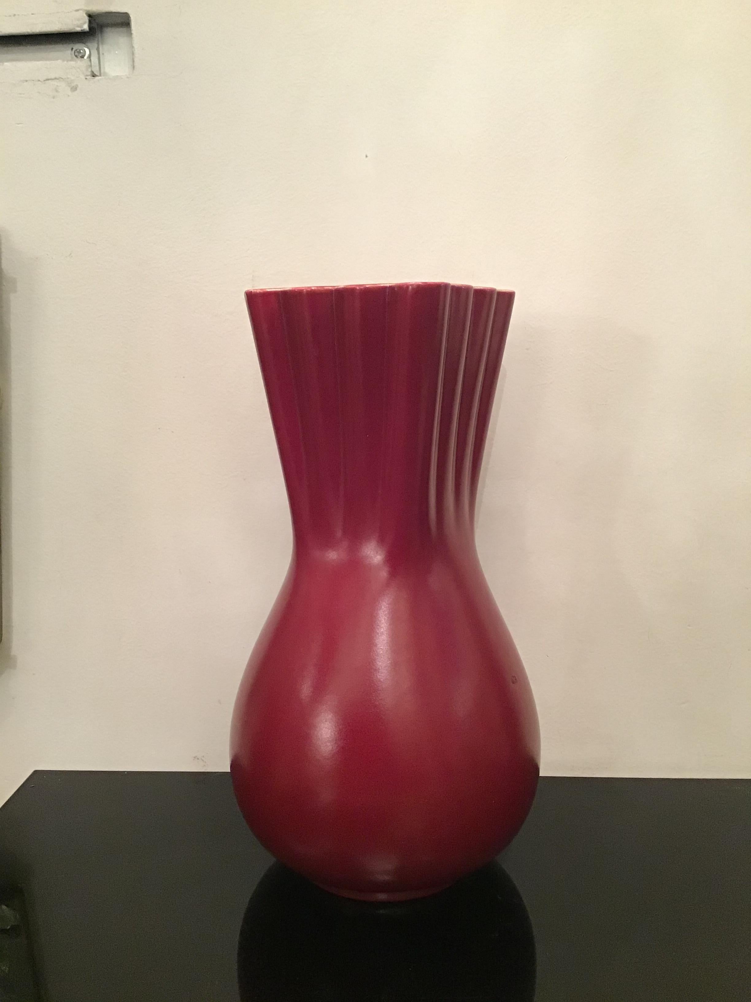 Richard Ginori “Giovanni Gariboldi “ Vase Ceramic, 1950, Italy  For Sale 1