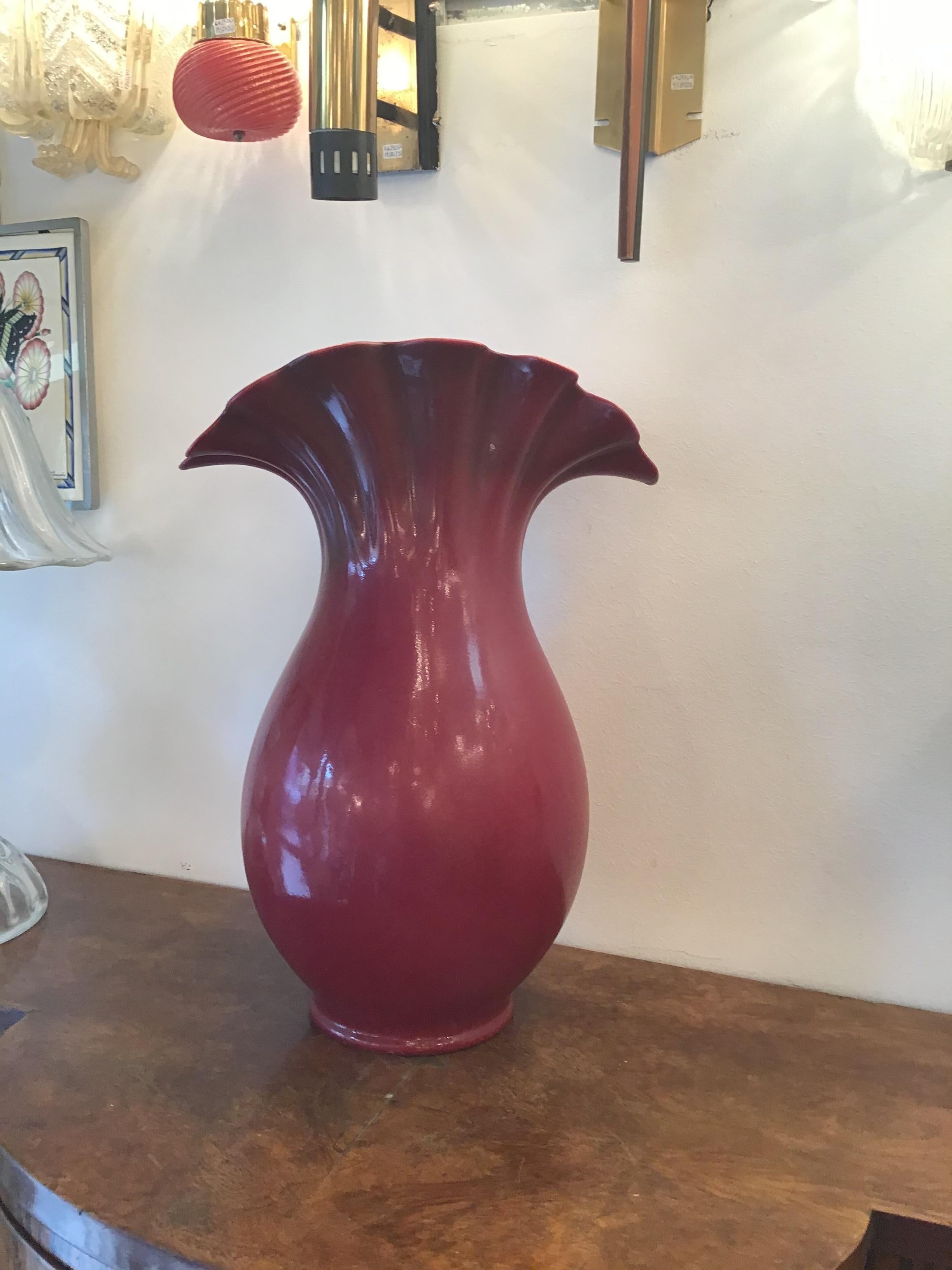 Richard Ginori Giovanni Gariboldi Vase Ceramic, 1950, Italy 2