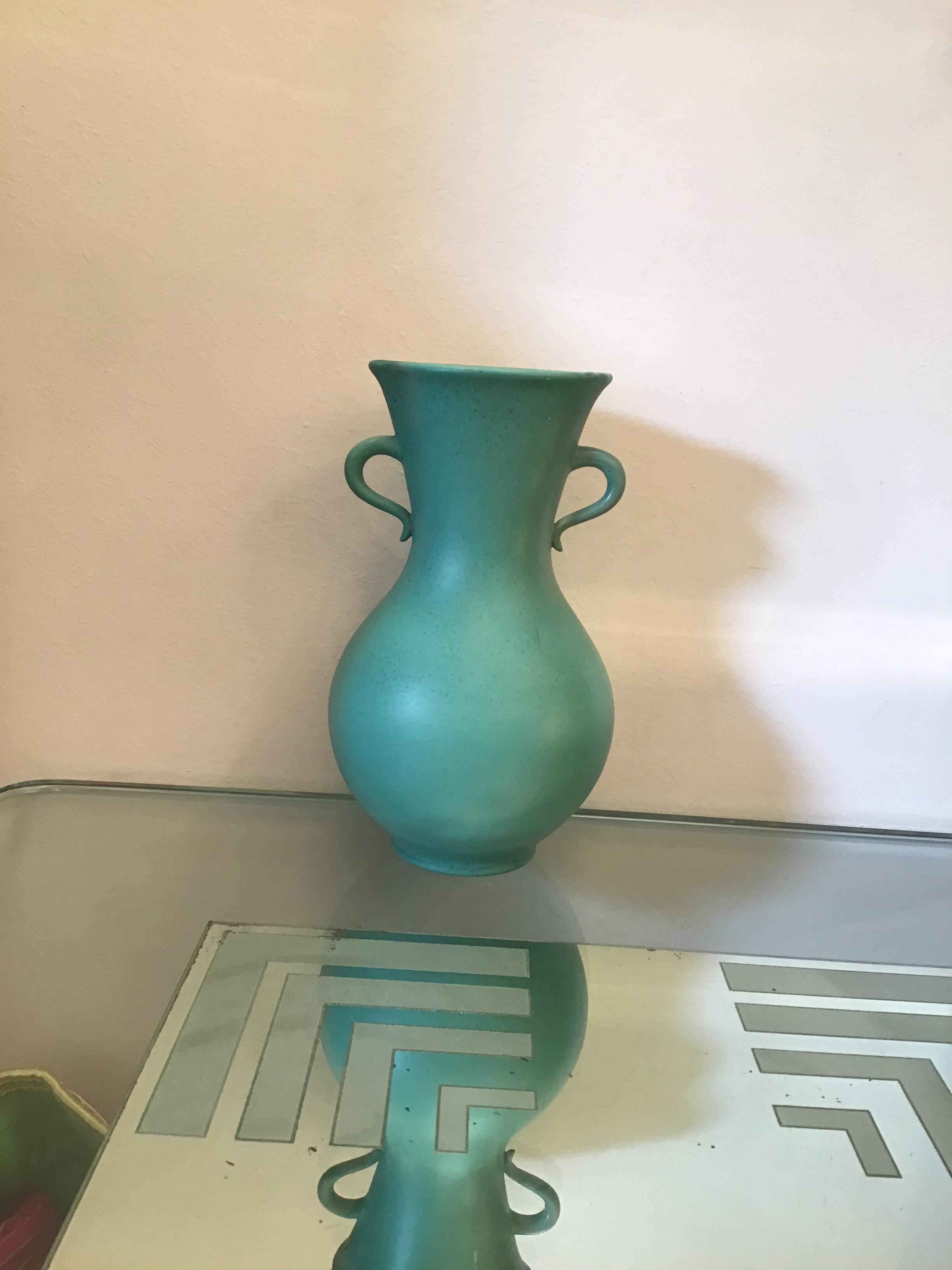 Vase en céramique Richard Ginori Giovanni Gariboldi, 1950, Italie  en vente 1