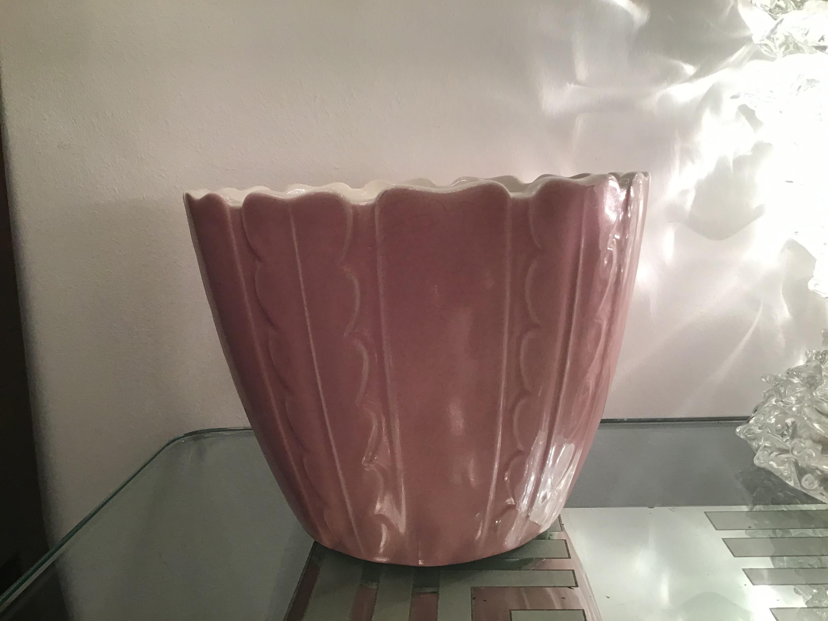 Richard Ginori Giovanni Gariboldi Vase Ceramic 1950, Italy For Sale 2