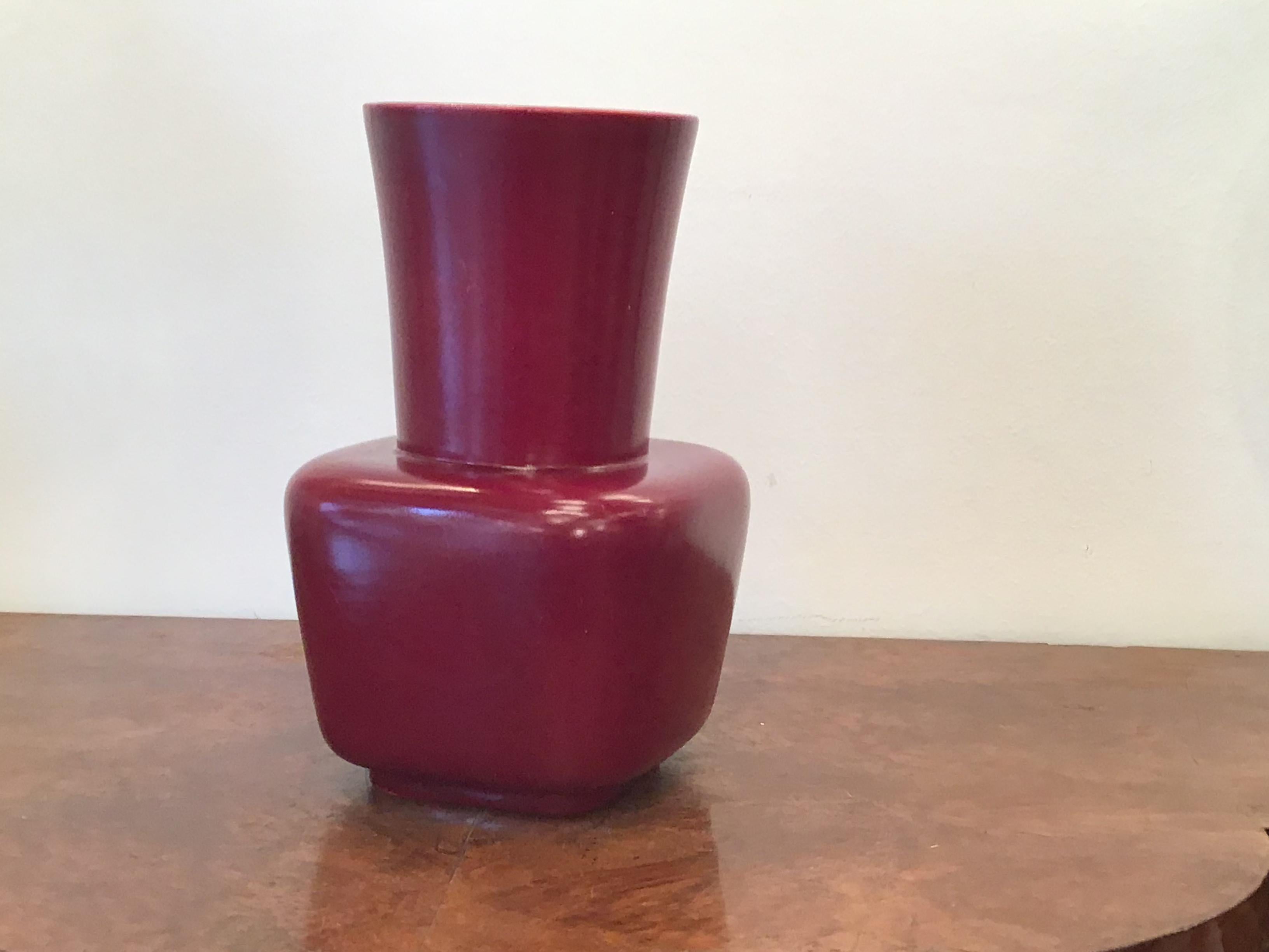 Richard Ginori Giovanni Gariboldi Vase Ceramic, 1950, Italy 3