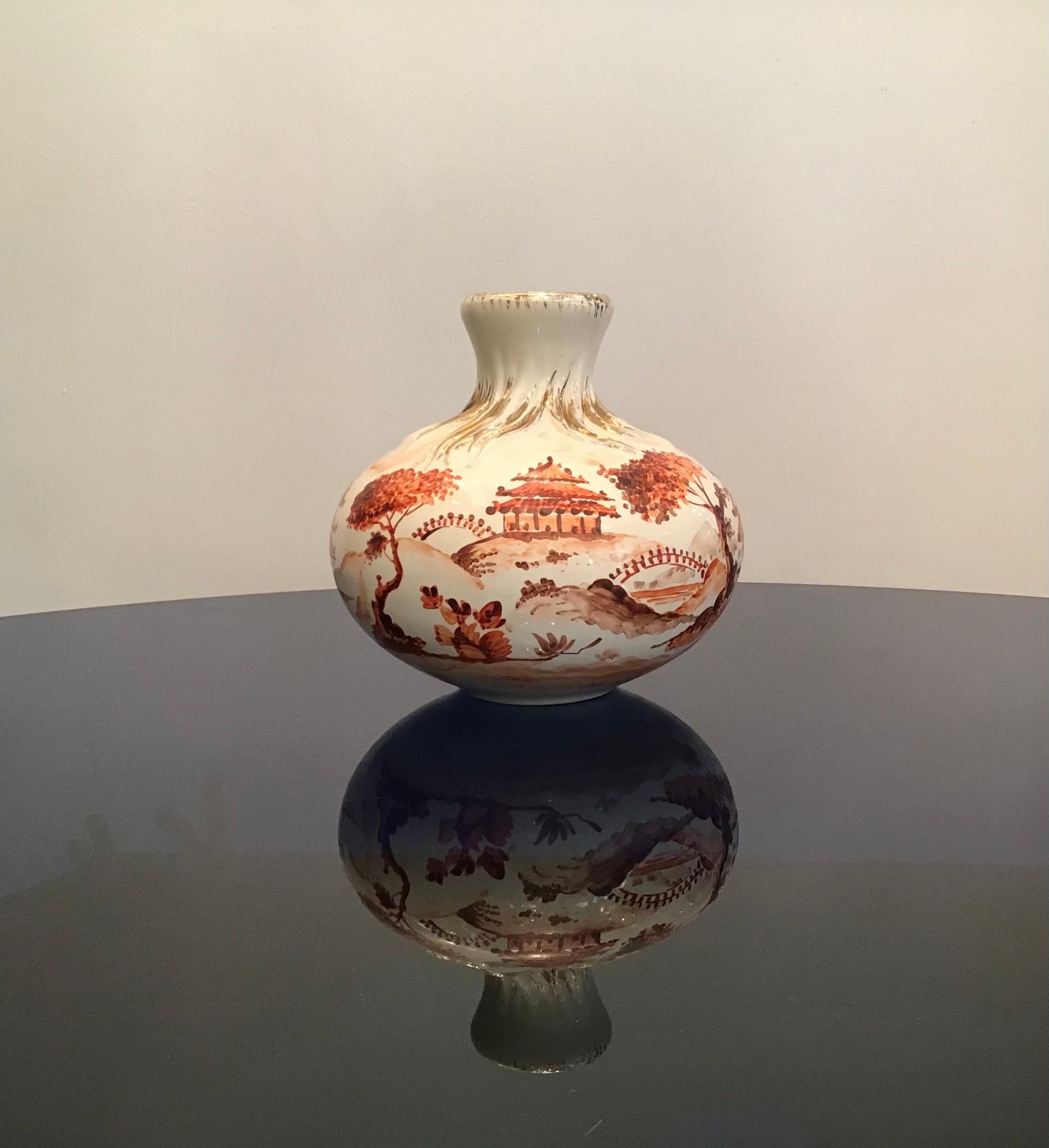 Richard Ginori Giovanni Gariboldi Vase Ceramic, 1950, Italy For Sale 3