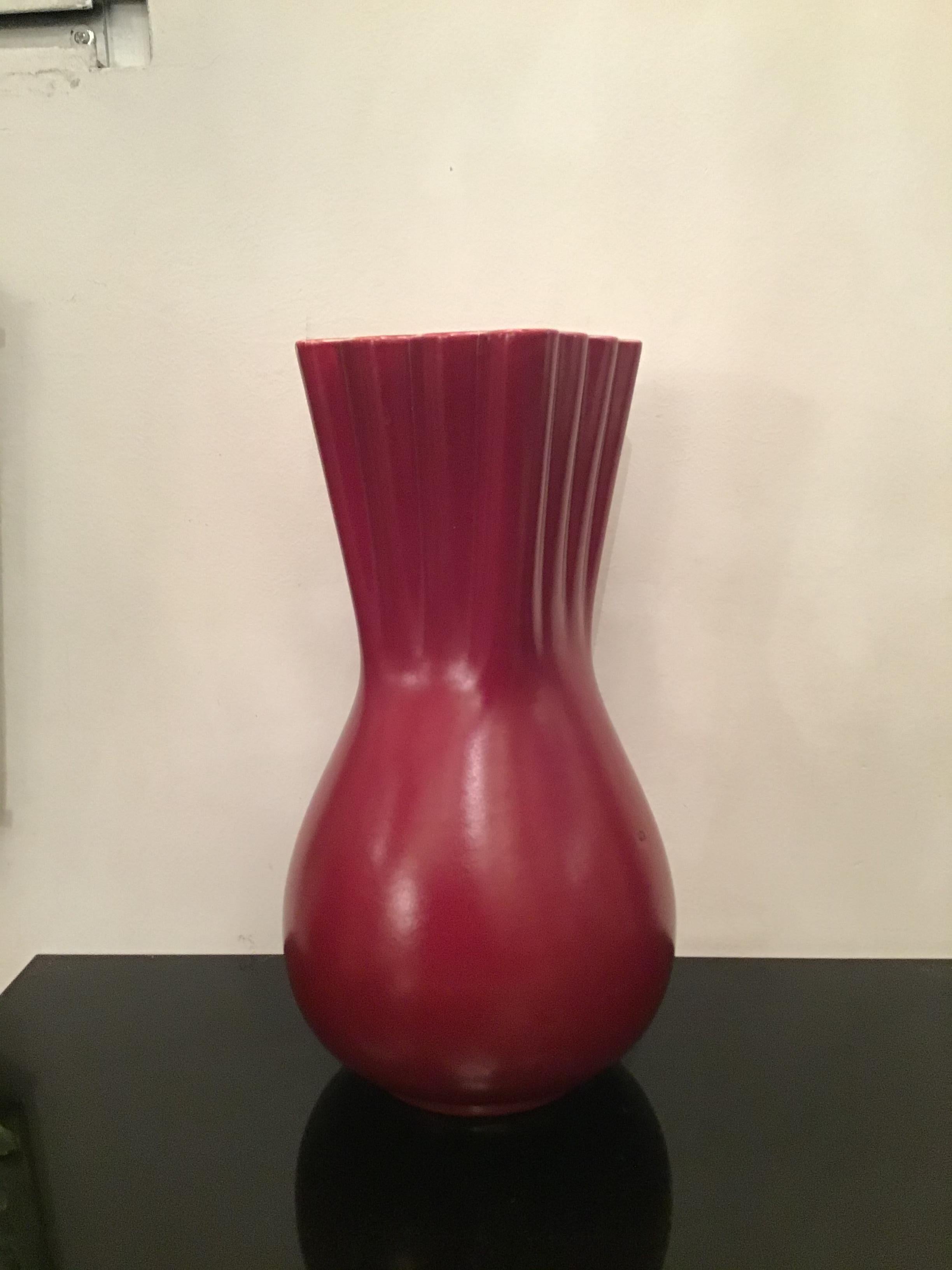 Richard Ginori “Giovanni Gariboldi “ Vase Ceramic, 1950, Italy  For Sale 3