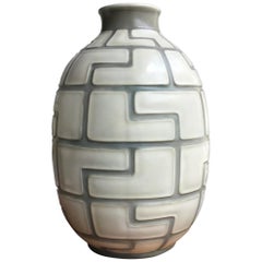 Vintage Richard Ginori Giovanni Gariboldi Vase Ceramic, 1950, Italy