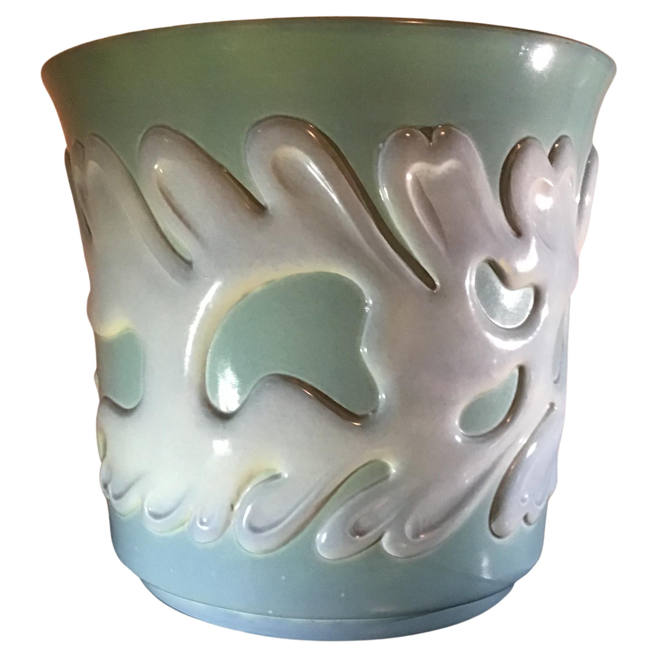 Richard Ginori Giovanni Gariboldi Vase Ceramic, 1950, Italy  For Sale