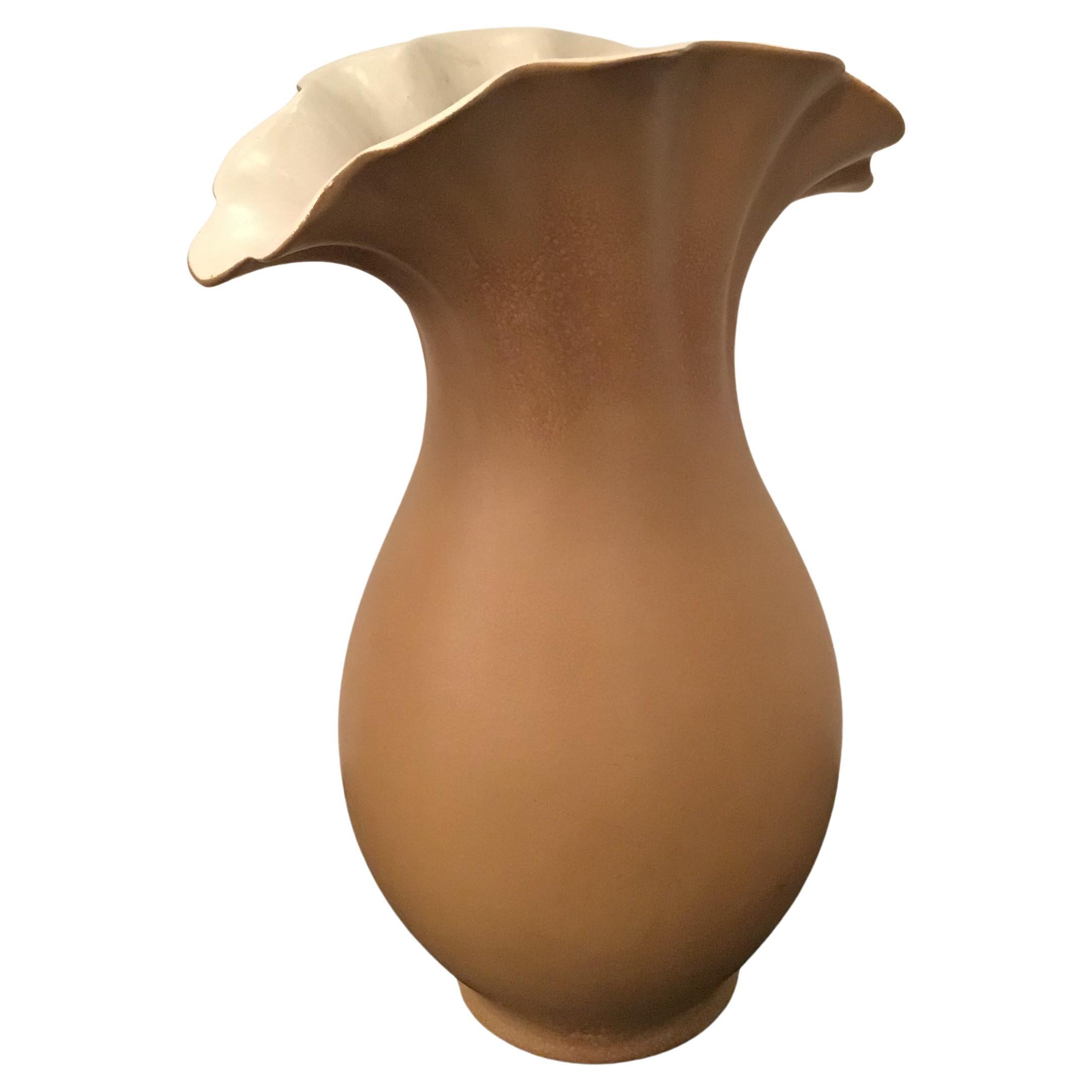 Richard Ginori “Giovanni Gariboldi “ Vase Ceramic, 1950, Italy  For Sale