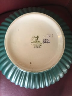 Richard Ginori Giovanni Gariboldi Vase Green Ceramic 1950 Italy