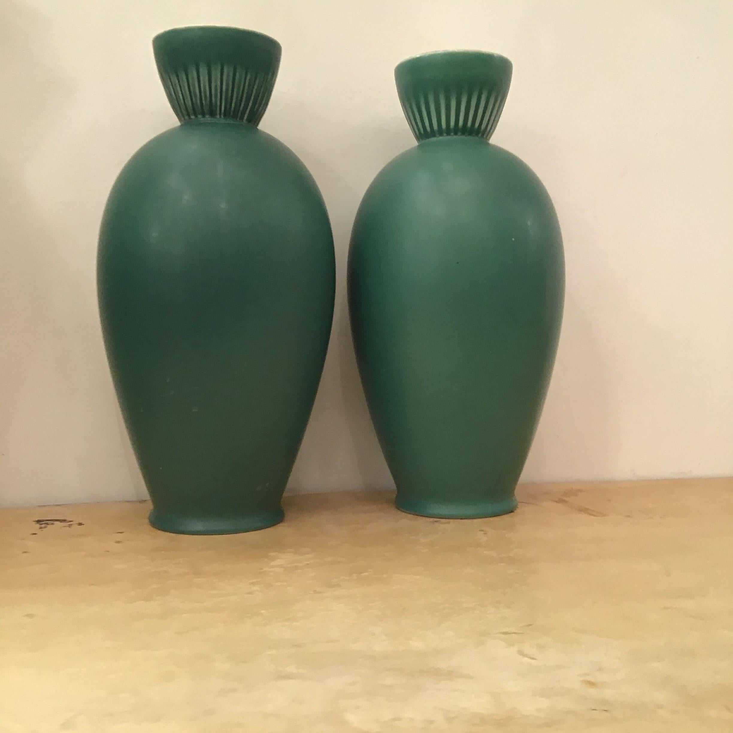 Richard Ginori “”Giovanni Gariboldi “ Vases Ceramic 1950 Italy For Sale 6