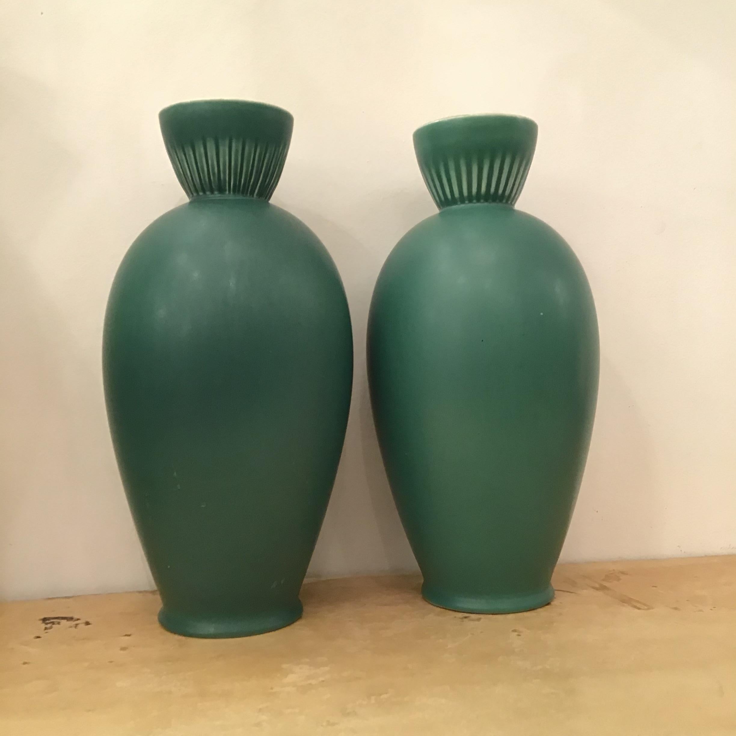 Richard Ginori “”Giovanni Gariboldi “ Vases Ceramic 1950 Italy For Sale 7
