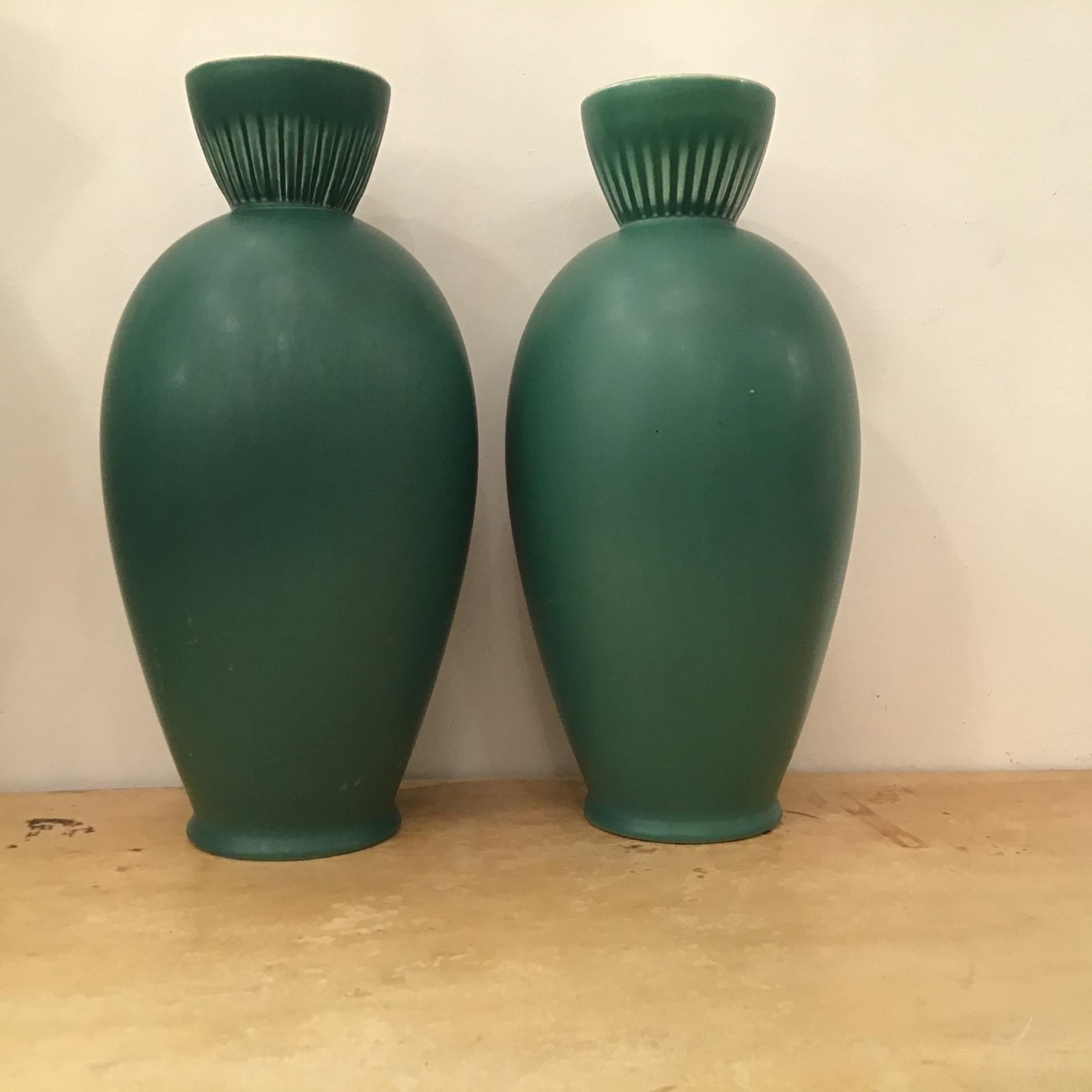 Richard Ginori “”Giovanni Gariboldi “ Vases Ceramic 1950 Italy For Sale 8