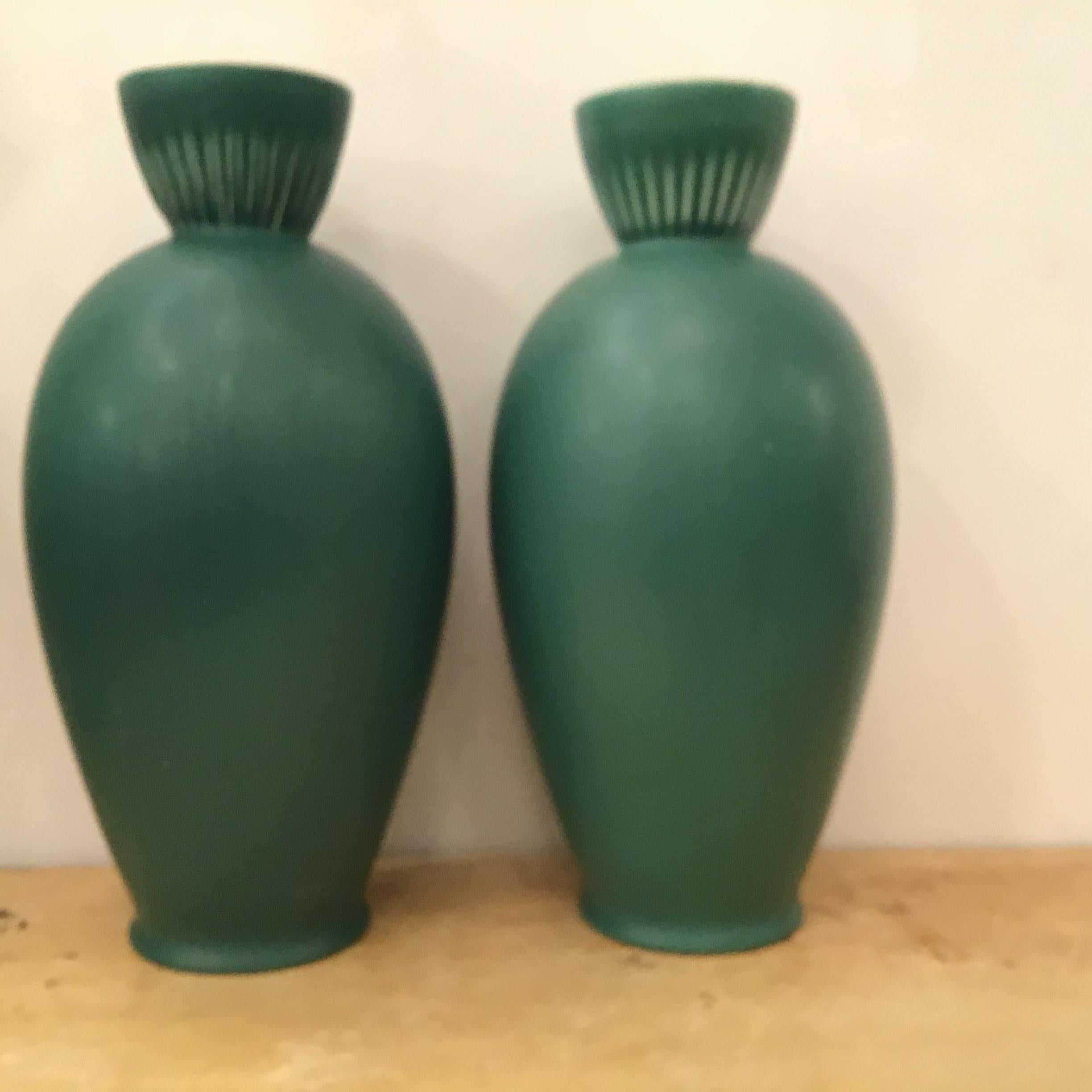 Richard Ginori “”Giovanni Gariboldi “ Vases Ceramic 1950 Italy For Sale 9