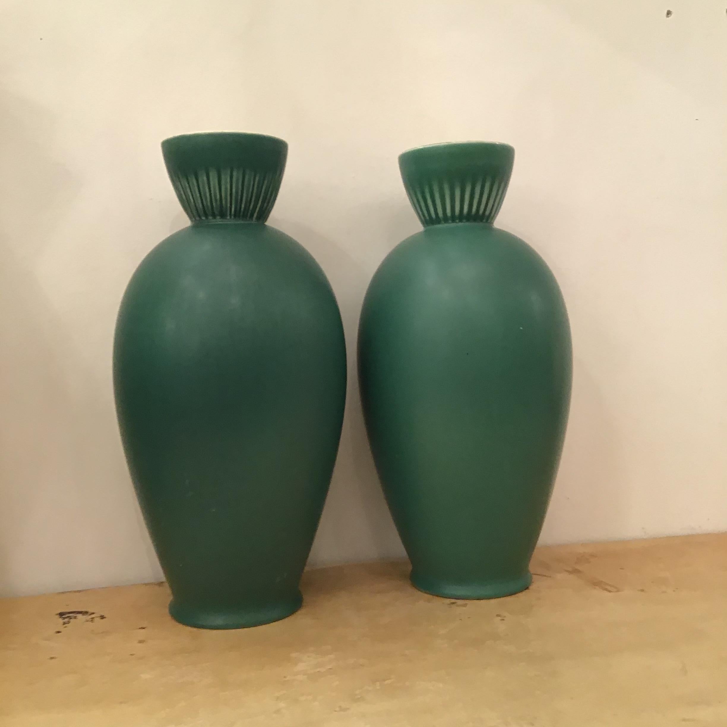 Richard Ginori “”Giovanni Gariboldi “ Vases Ceramic 1950 Italy For Sale 2
