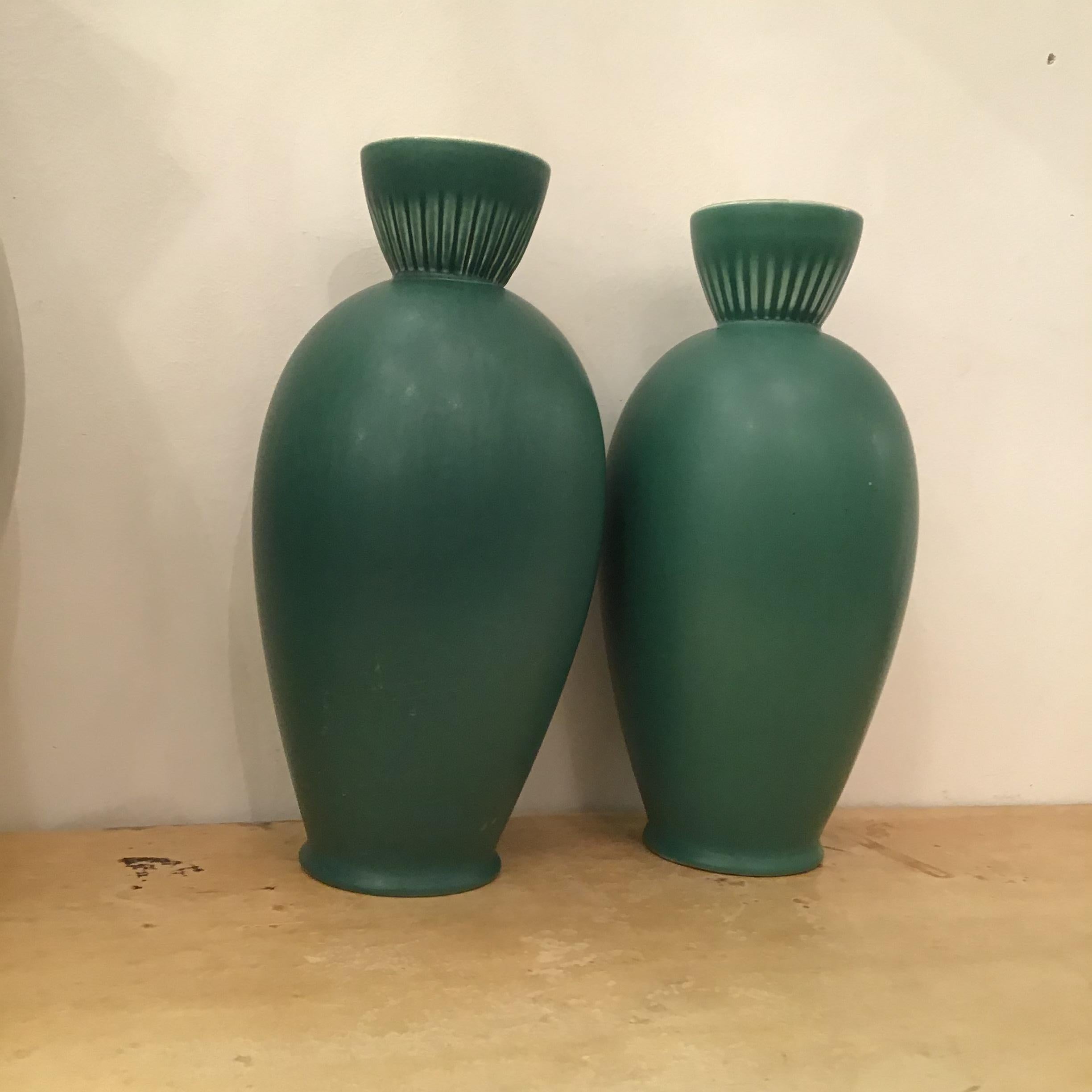 Richard Ginori “”Giovanni Gariboldi “ Vases Ceramic 1950 Italy For Sale 5