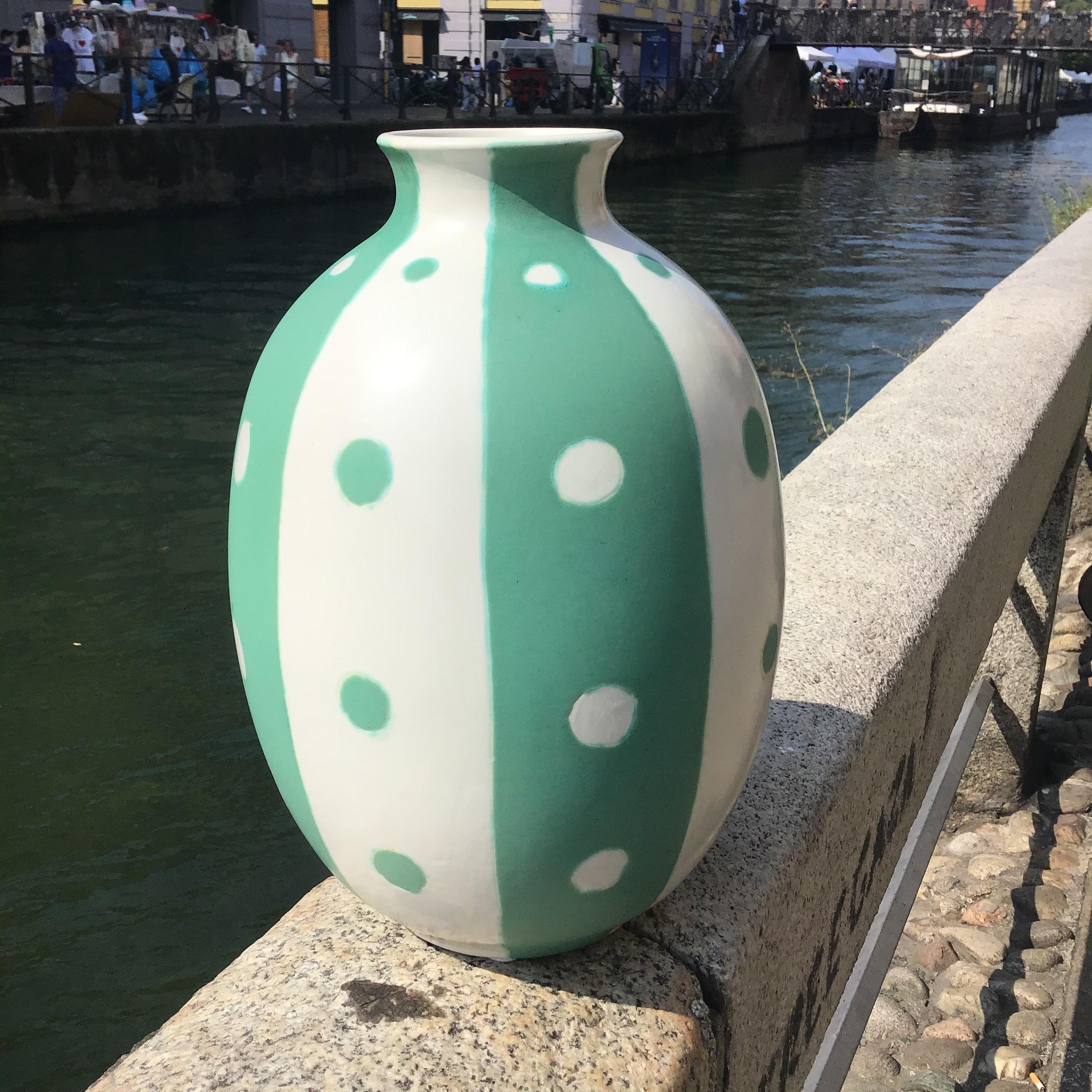 Mid-20th Century RICHARD ginoRI #GIOVANNI GARIBOLDI #VASO CERAMIC 1950s ITALY For Sale
