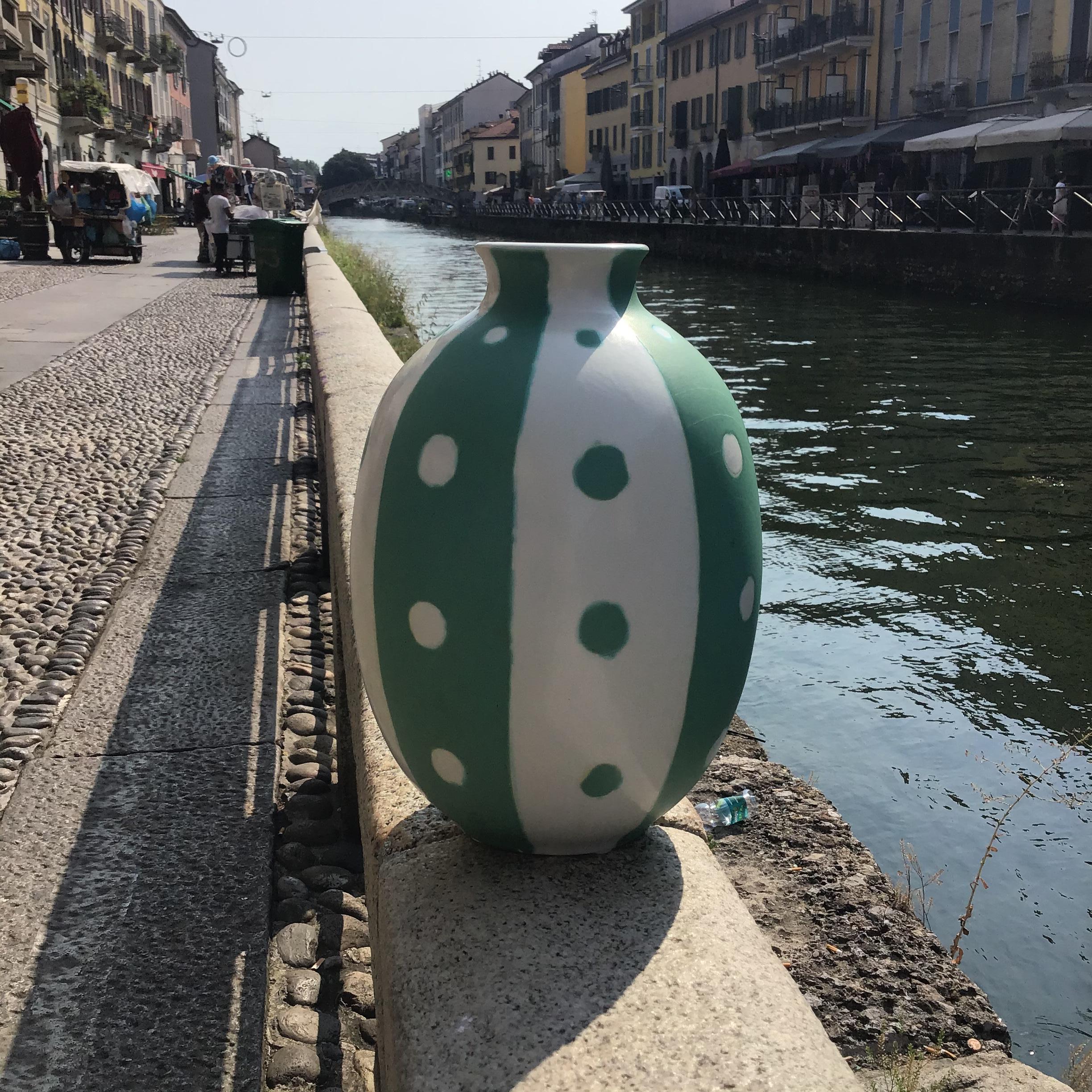 Ceramic RICHARD ginoRI #GIOVANNI GARIBOLDI #VASO CERAMIC 1950s ITALY For Sale