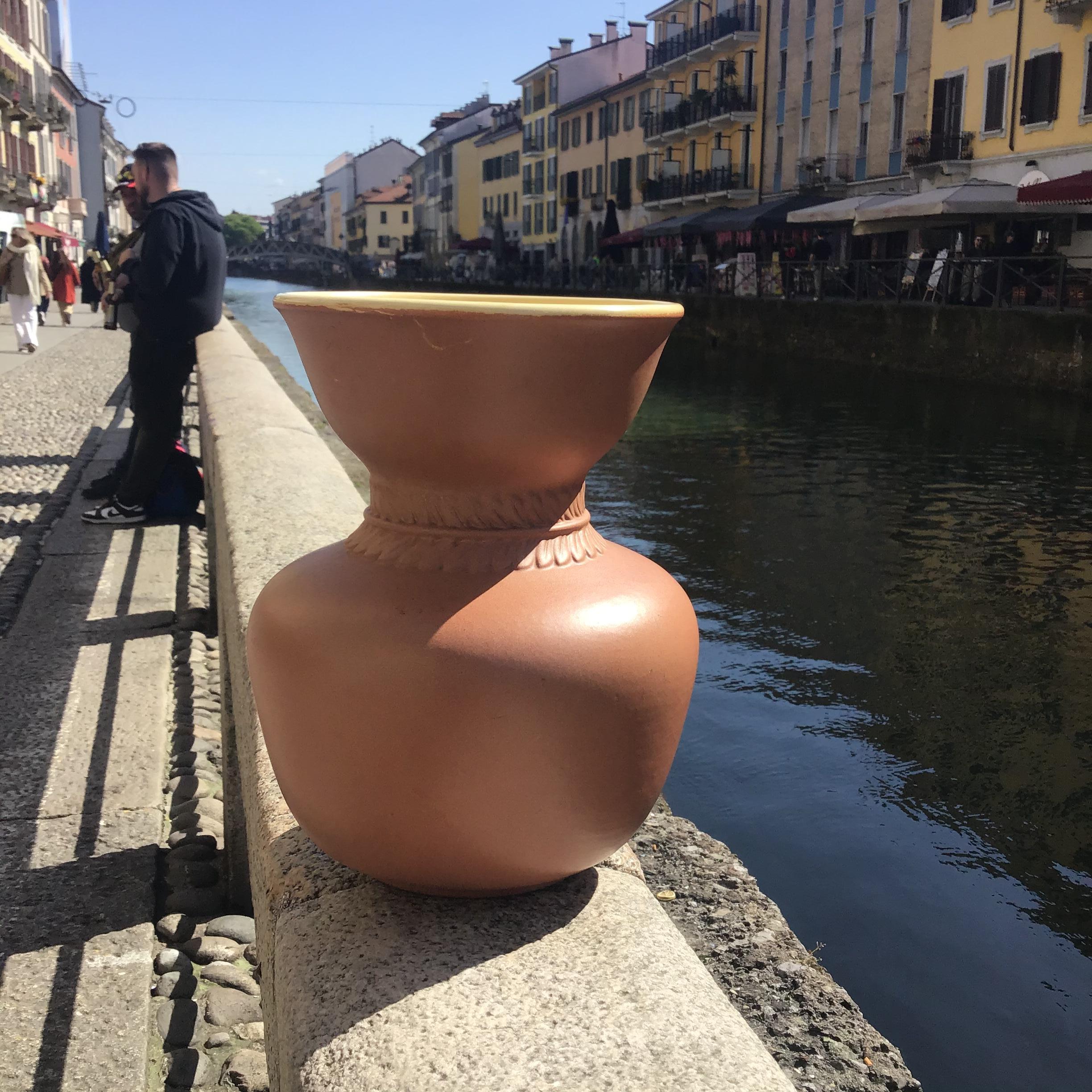 Autre Richard Ginori VASE Giovanni Gariboldi Céramique 1950:Italie en vente
