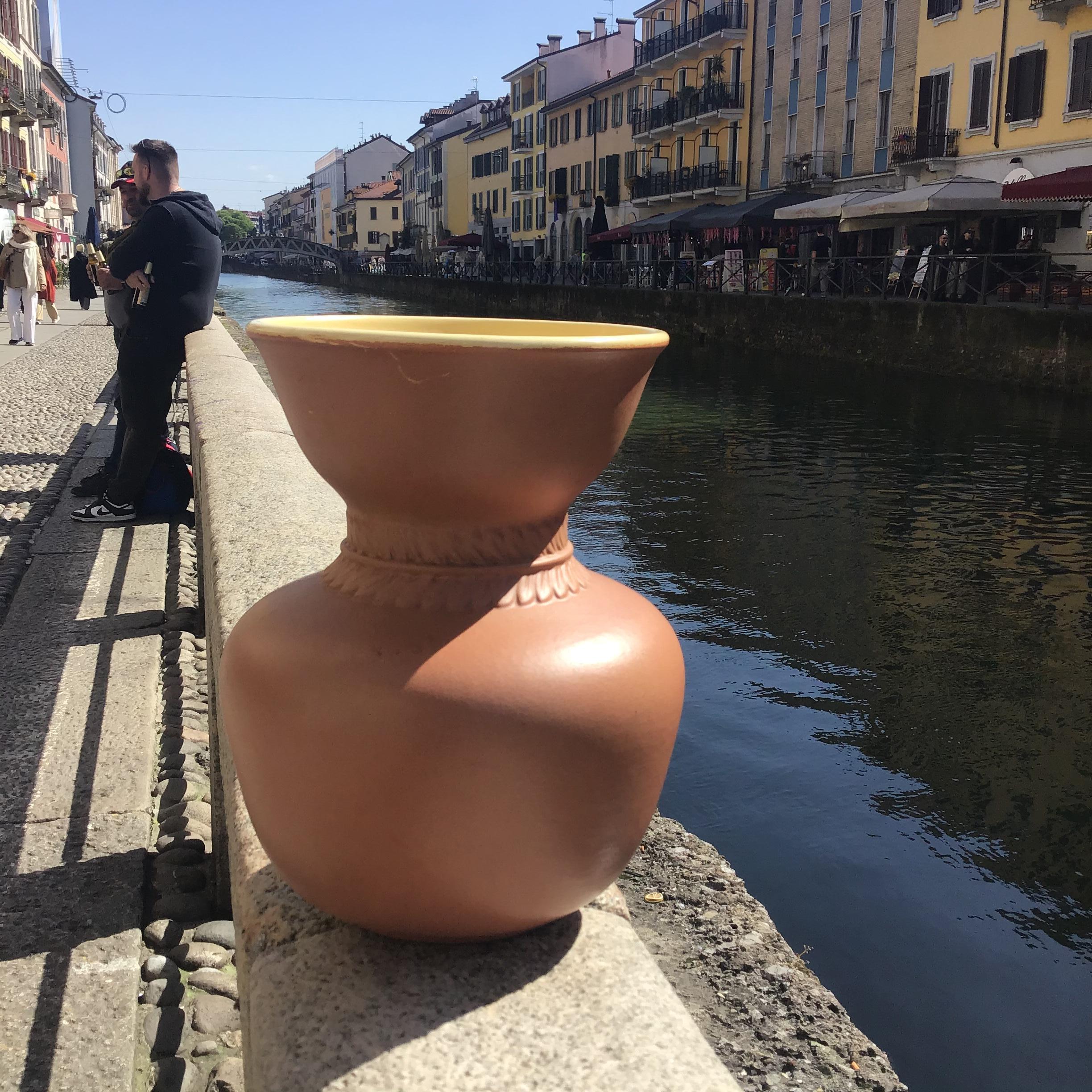 Richard Ginori VASE Giovanni Gariboldi Céramique 1950:Italie Bon état - En vente à Milano, IT