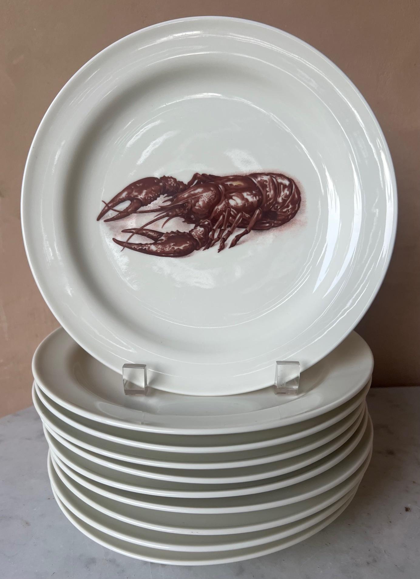 Cast Richard Ginori Italian Lobster Service, Set of 11, c. 1970's