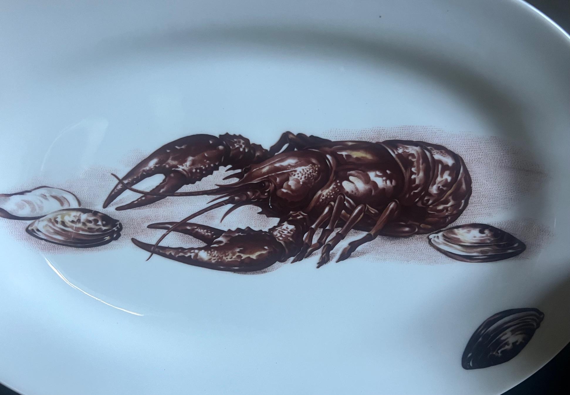 Porcelain Richard Ginori Italian Lobster Service, Set of 11, c. 1970's