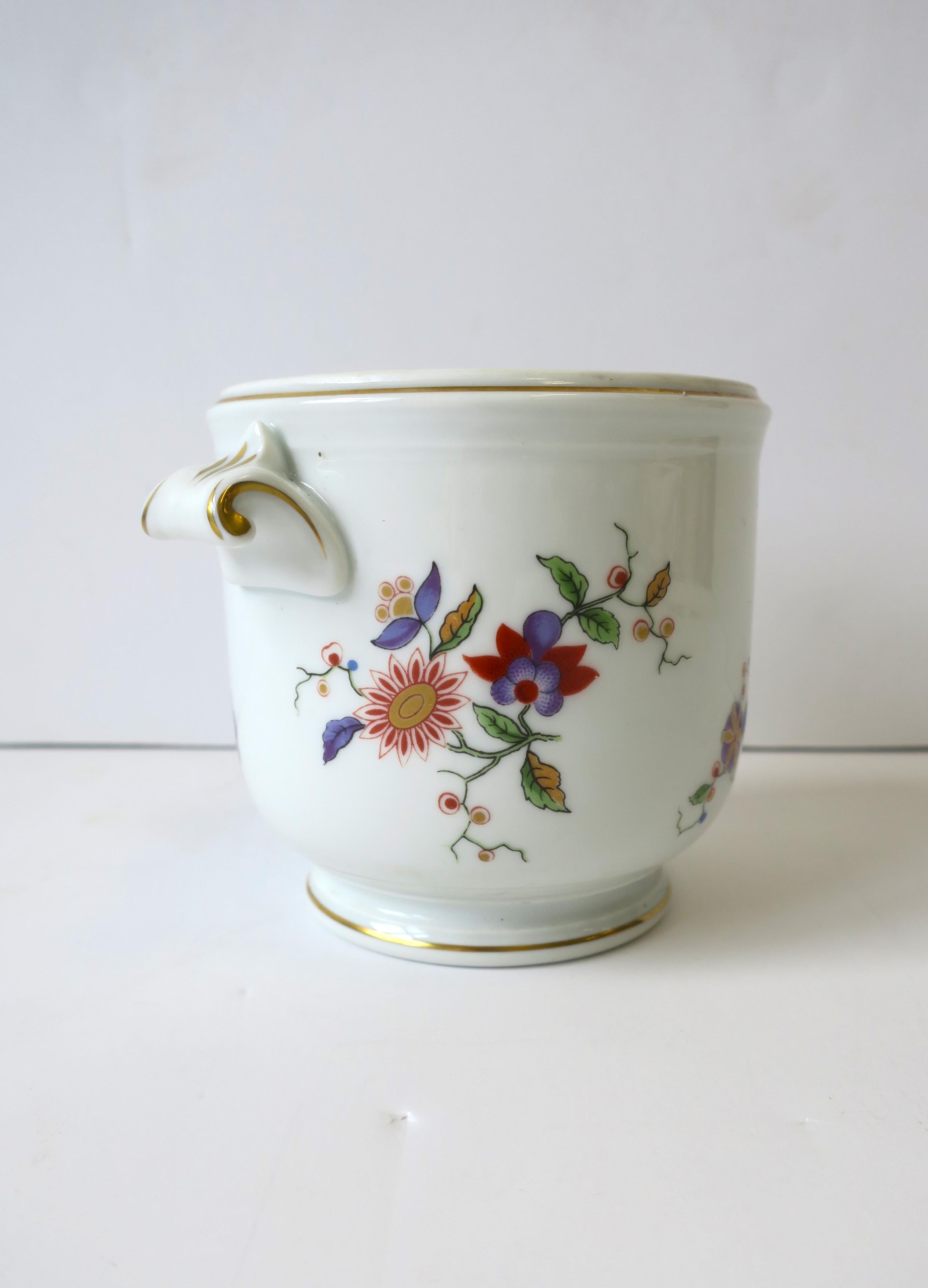 Jardinière vintage en porcelaine italienne à cache-pots Richard Ginori pour fleurs ou plantes en vente 8