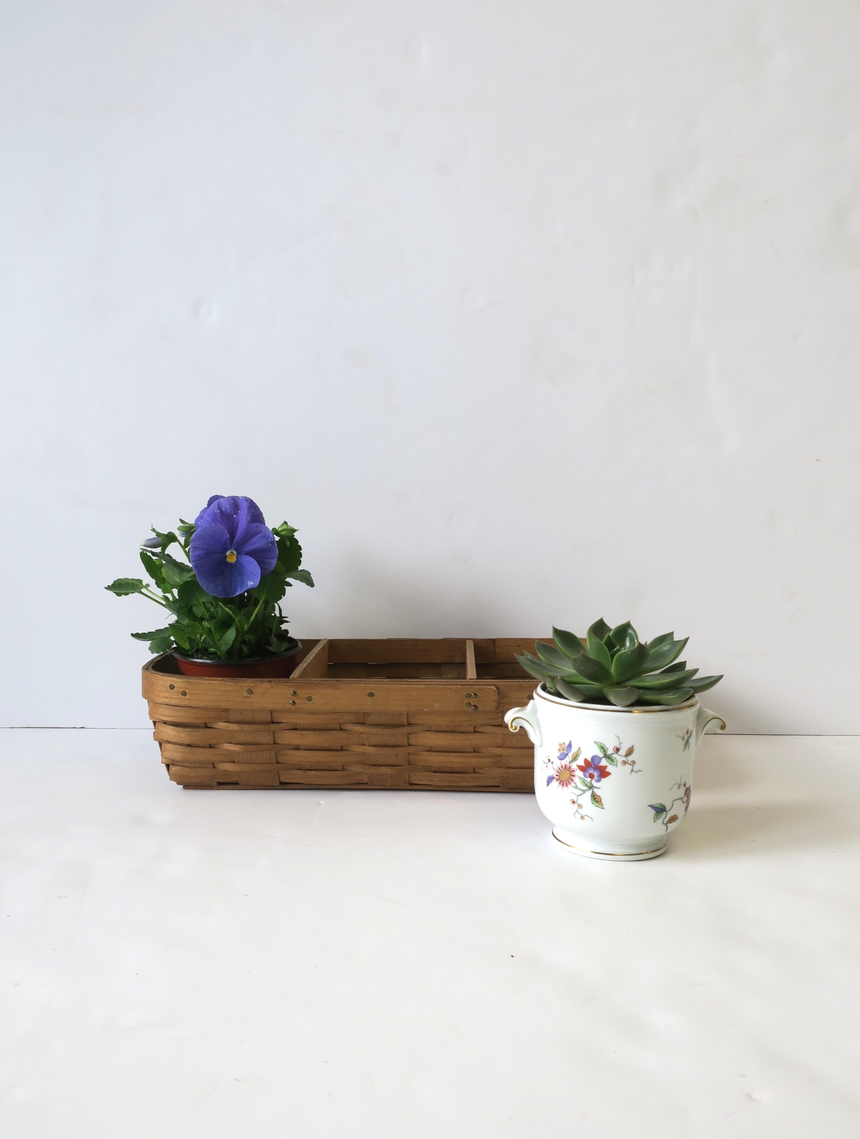 Jardinière vintage en porcelaine italienne à cache-pots Richard Ginori pour fleurs ou plantes en vente 3