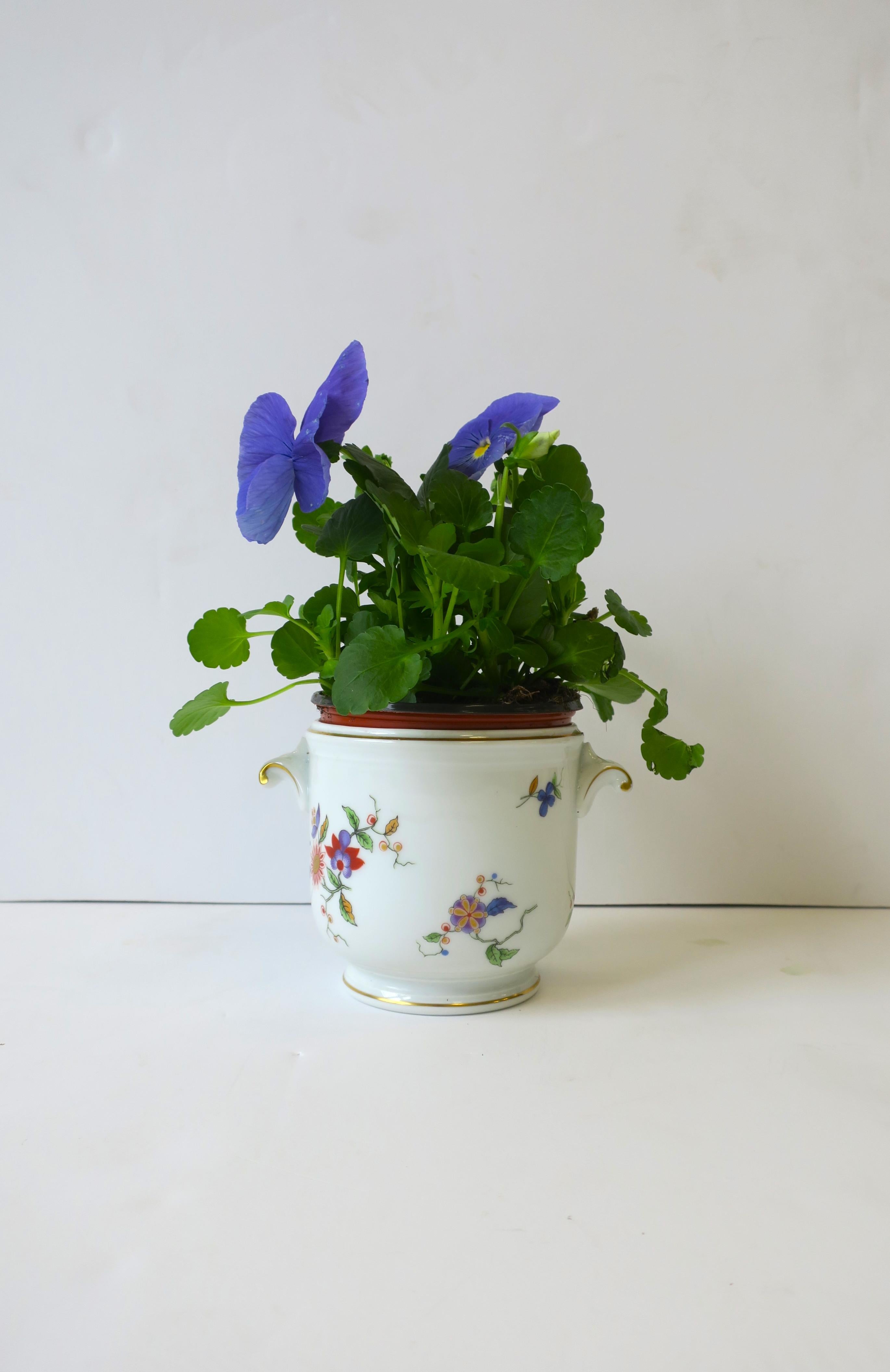 Jardinière vintage en porcelaine italienne à cache-pots Richard Ginori pour fleurs ou plantes en vente 5