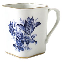 Richard Ginori Italian Rococo Blue White Porcelain Coffee Espresso Cup