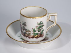Richard Ginori Italy Mantua "Italian Scene" Demitasse Cup and Saucer Set