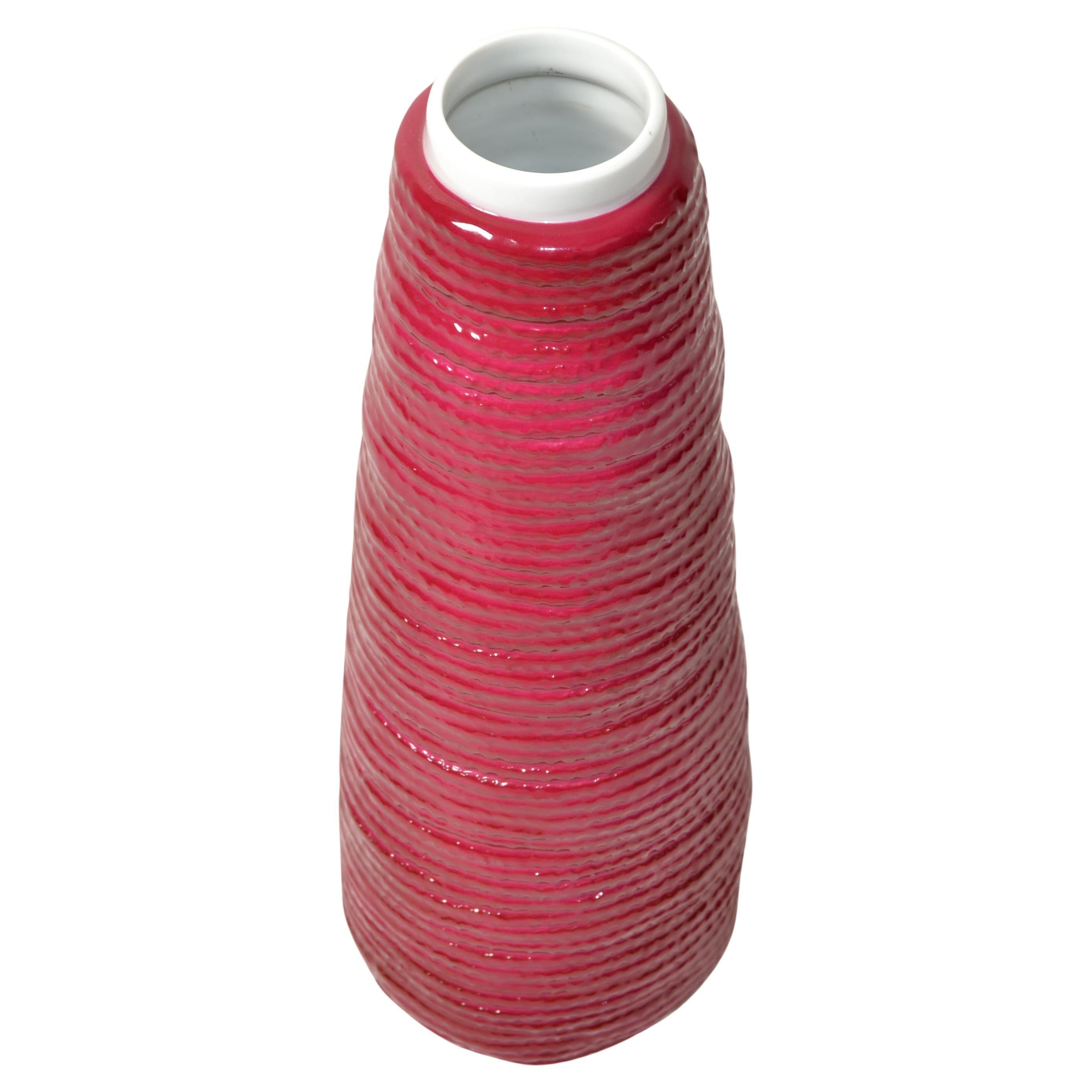 Richard Ginori Italien Porzellan Rosa Seil Vase Cordonetto Missoni Home Coastal im Angebot